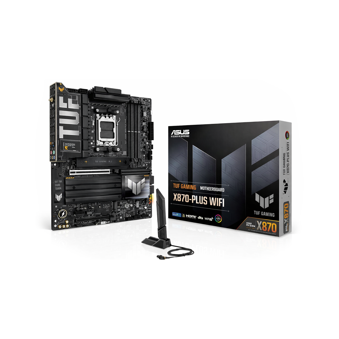 ASUS TUF GAMING X870E-PLUS WIFI7 Mainboard – ATX, Socket AM5, AMD X870E