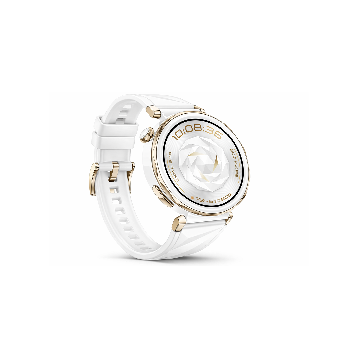 HUAWEI Watch GT5 Pro 42 MM Smartwatch Fluorelastomer, 120 mm- 190 mm , Weiß