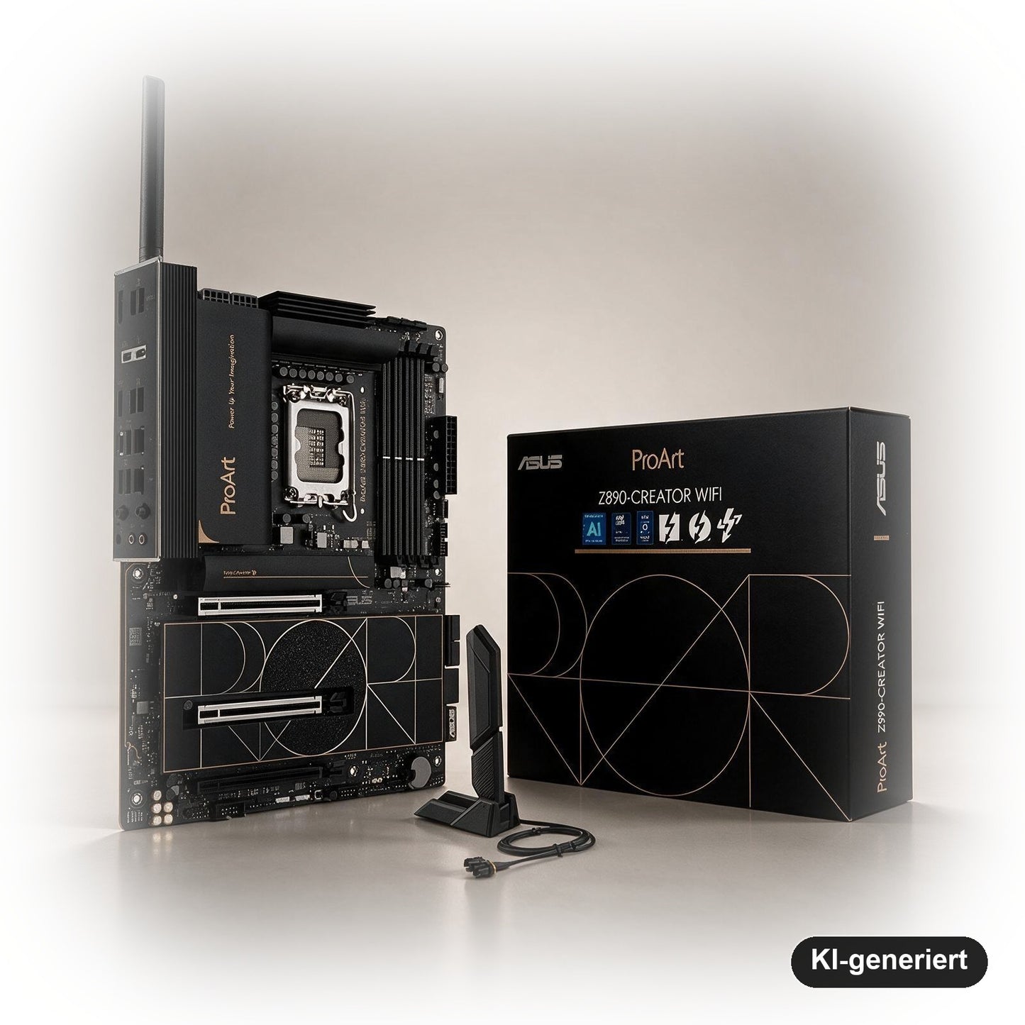 ASUS ProArt Z890-CREATOR WiFi ATX Mainboard, LGA1851, DDR5, PCIe 5.0, Thunderbolt 5, WiFi 7