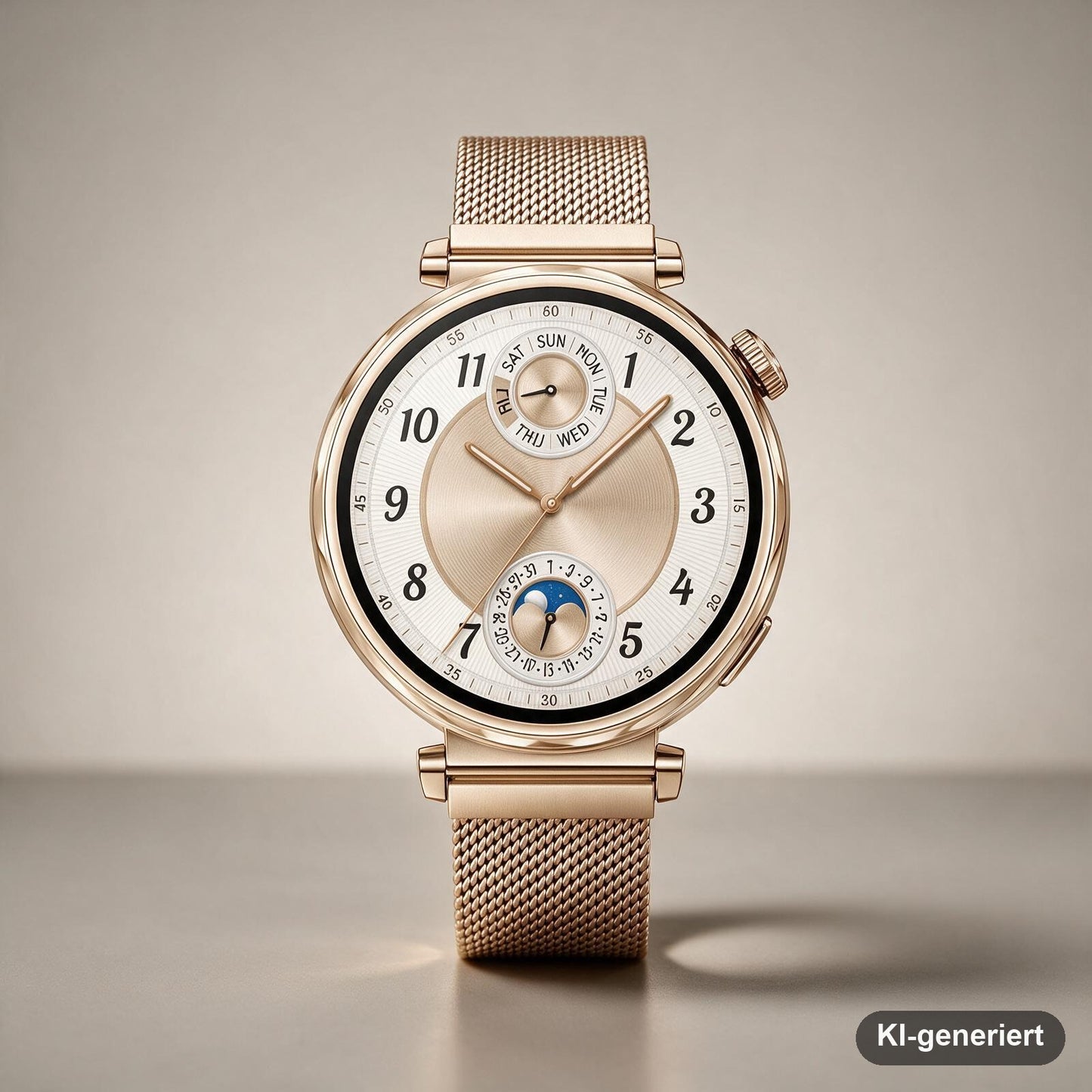 Huawei Watch GT 5 Smartwatch 41 mm Gold mit Milanaise-Armband, GPS und AMOLED-Display
