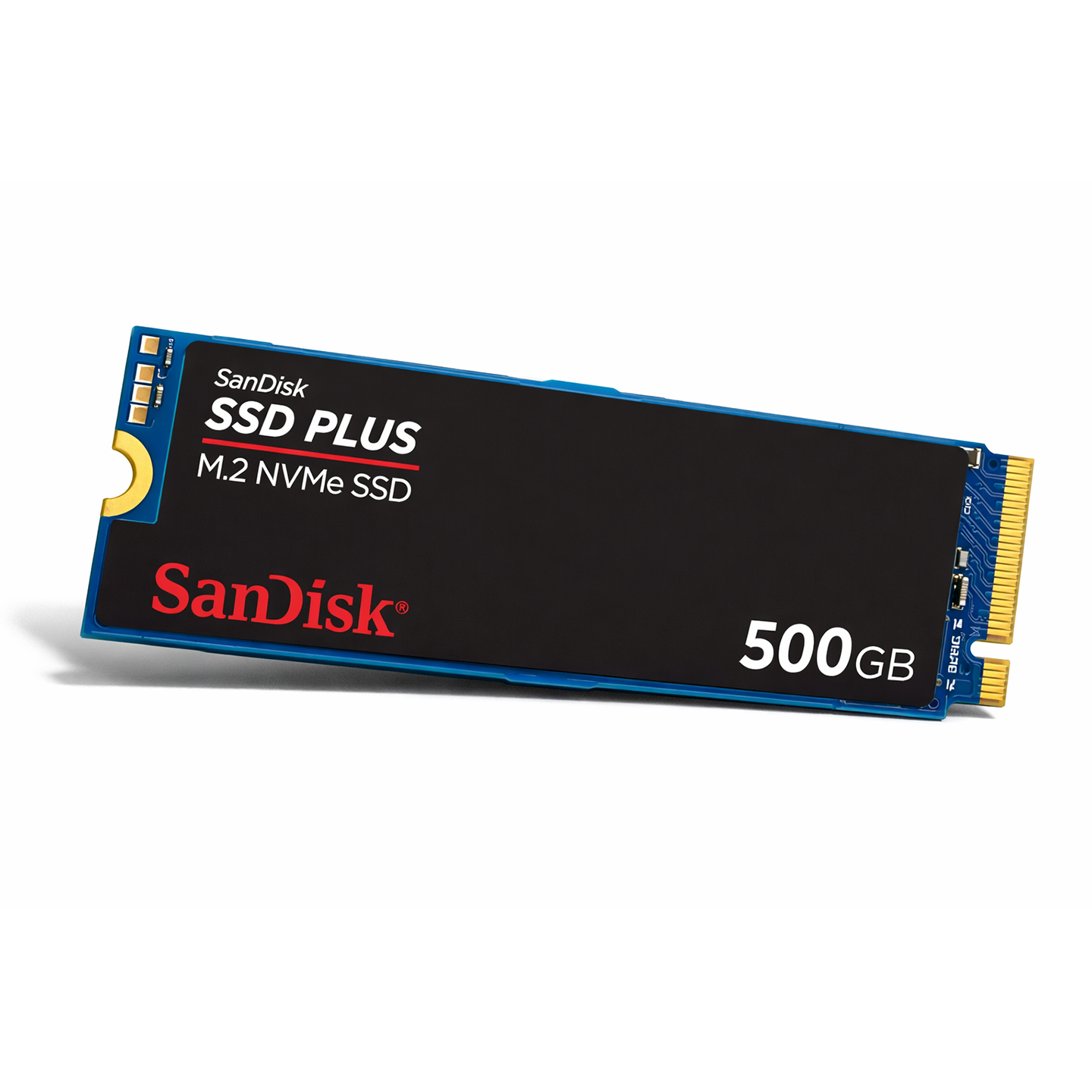 SanDisk SSD PLUS M.2 NVMe SSD 500 GB (M.2 2280, PCIe Gen 3.0, einfache Installation, Western Digital Dashboard, 3 Jahre Garantie)