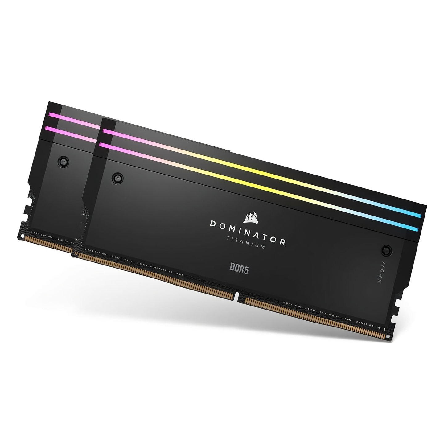 CORSAIR DOMINATOR TITANIUM RGB DDR5 RAM 64GB (2x32GB) DDR5 6400MHz CL32 Intel XMP iCUE-Kompatibler Computerspeicher - Schwarz (CMP64GX5M2B6400C32)