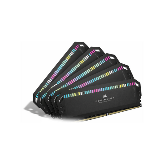 Corsair Dominator Platinum RGB DDR5 RAM 64GB (4x16GB) 6400MHz CL32 Intel XMP iCUE Kompatibel Computer Speicher - Schwarz (CMT64GX5M4B6400C32)