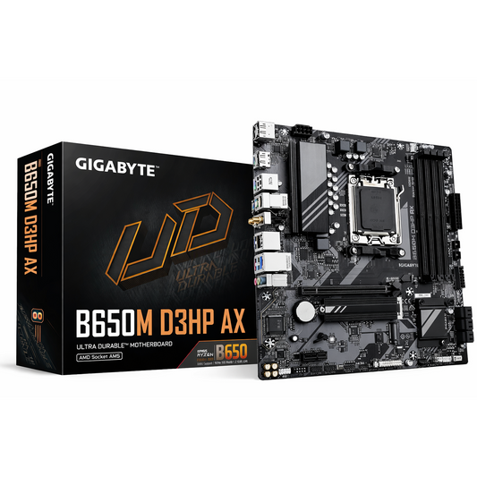 GIGABYTE B650M D3HP AX Mainboard – AM5, DDR5-OC, WiFi 6E