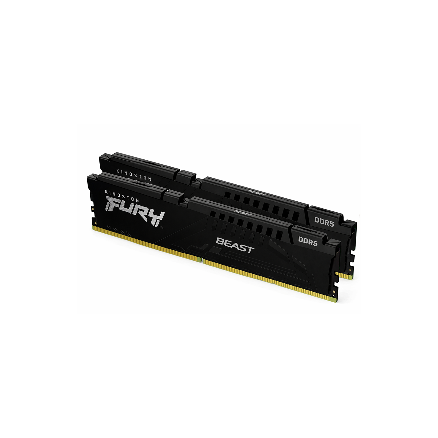 Kingston FURY Beast Schwarz DDR5 32GB (2x16GB) 5600MT/s CL40 DIMM Desktop Gaming Speicher Kit mit 2 Intel XMP - KF556C40BBK2-32