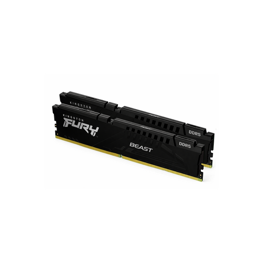 Kingston FURY Beast Schwarz DDR5 32GB (2x16GB) 5600MT/s CL40 DIMM Desktop Gaming Speicher Kit mit 2 Intel XMP - KF556C40BBK2-32
