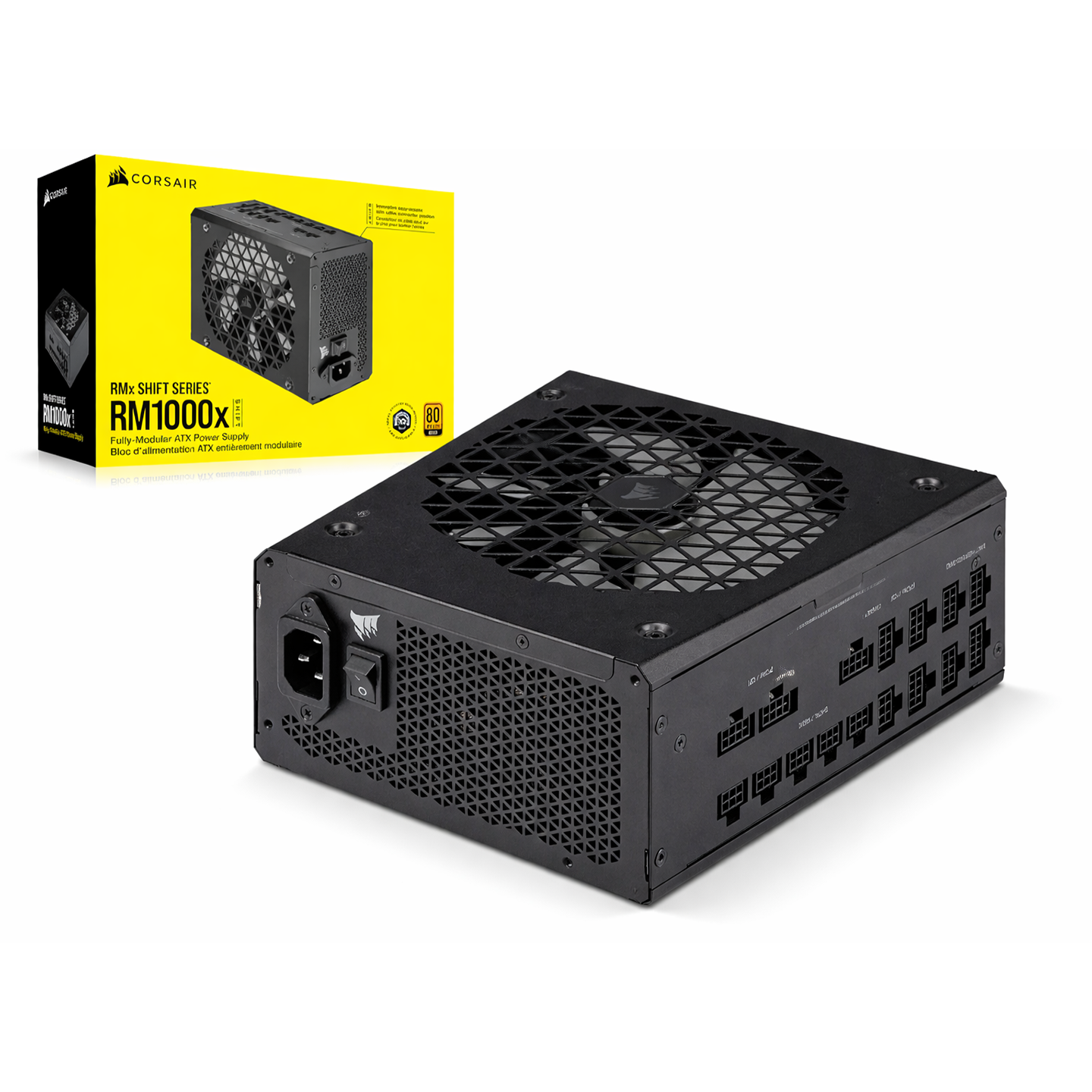 Corsair RM1000x SHIFT Vollmodulares ATX-Netzteil – 1000 W – Schwarz