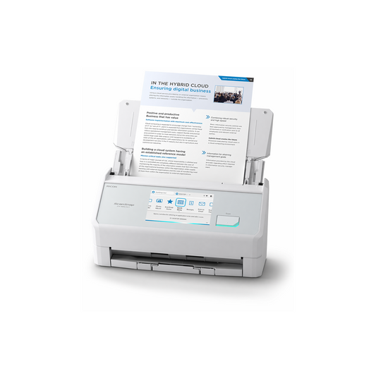 ScanSnap iX2500 Weiß Dokumentenscanner – Ultraschneller Duplex-Scanner mit 45 S./Min., 100-Blatt-ADF, 600 DPI, 5″ Touchscreen, WLAN/Bluetooth/USB-Konnektivität