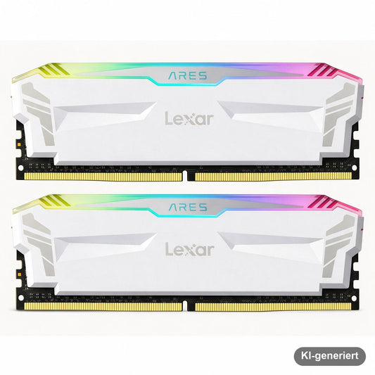 Lexar ARES RGB DDR4 RAM 16GB Kit (8GB x 2) 3866 MHz, DRAM 288-Pin U-DIMM Desktop Memory, XMP 2.0 Hochleistungs Arbeitssp