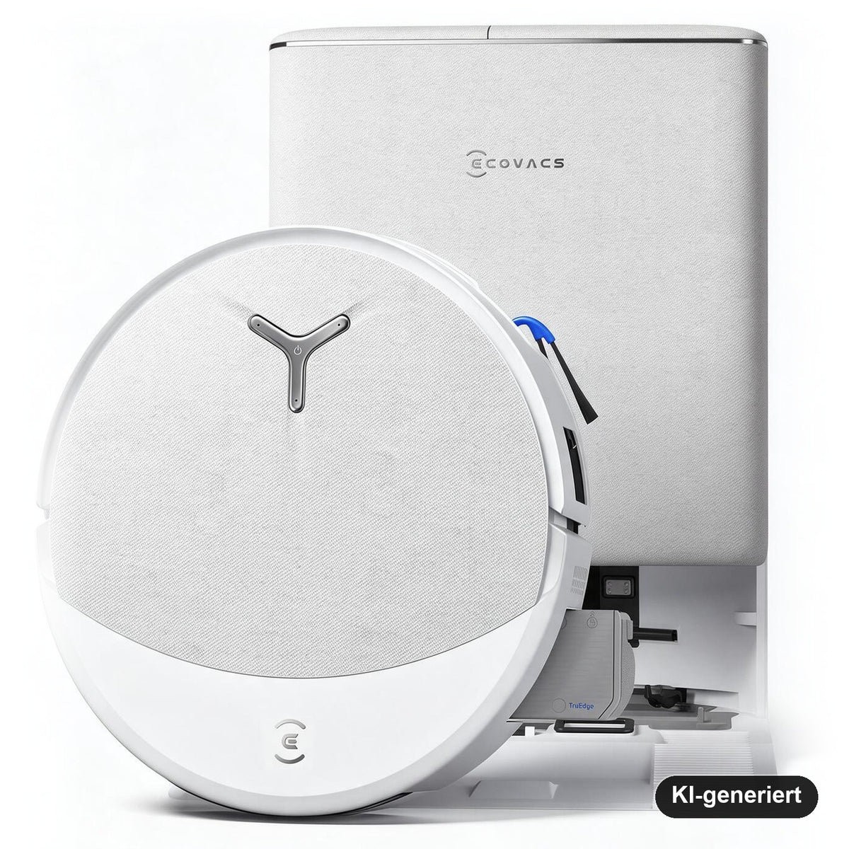 ECOVACS DEEBOT T90 PRO OMNI Saug- und Wischroboter mit OMNI-Station, 30.000 Pa, OZMO ROLLER 3.0, Weiß