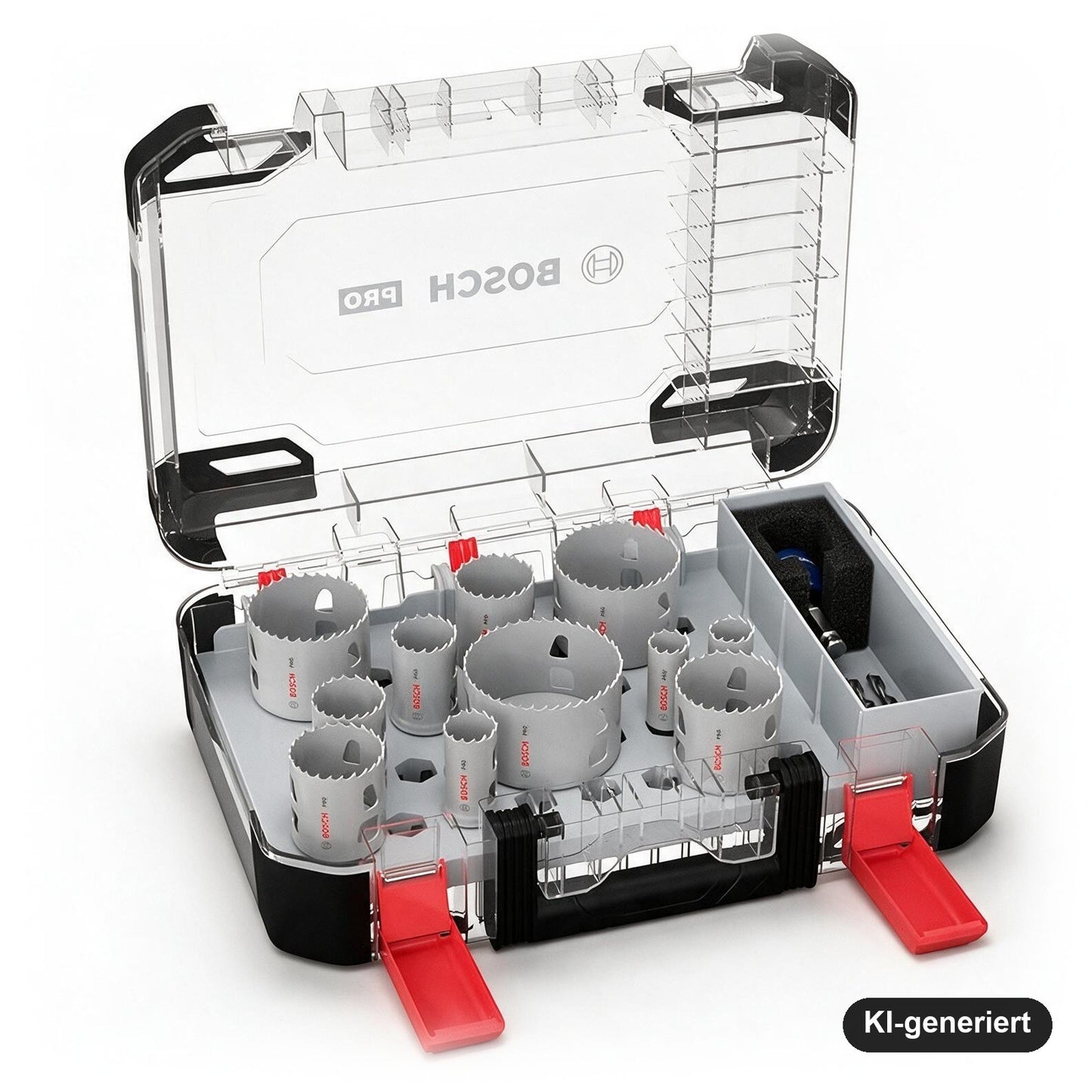 Bosch PRO Multi Material PC Plus Lochsägen-Set, 14-tlg., Ø 20-76 mm, für Weichholz und Trockenbau, im Koffer
