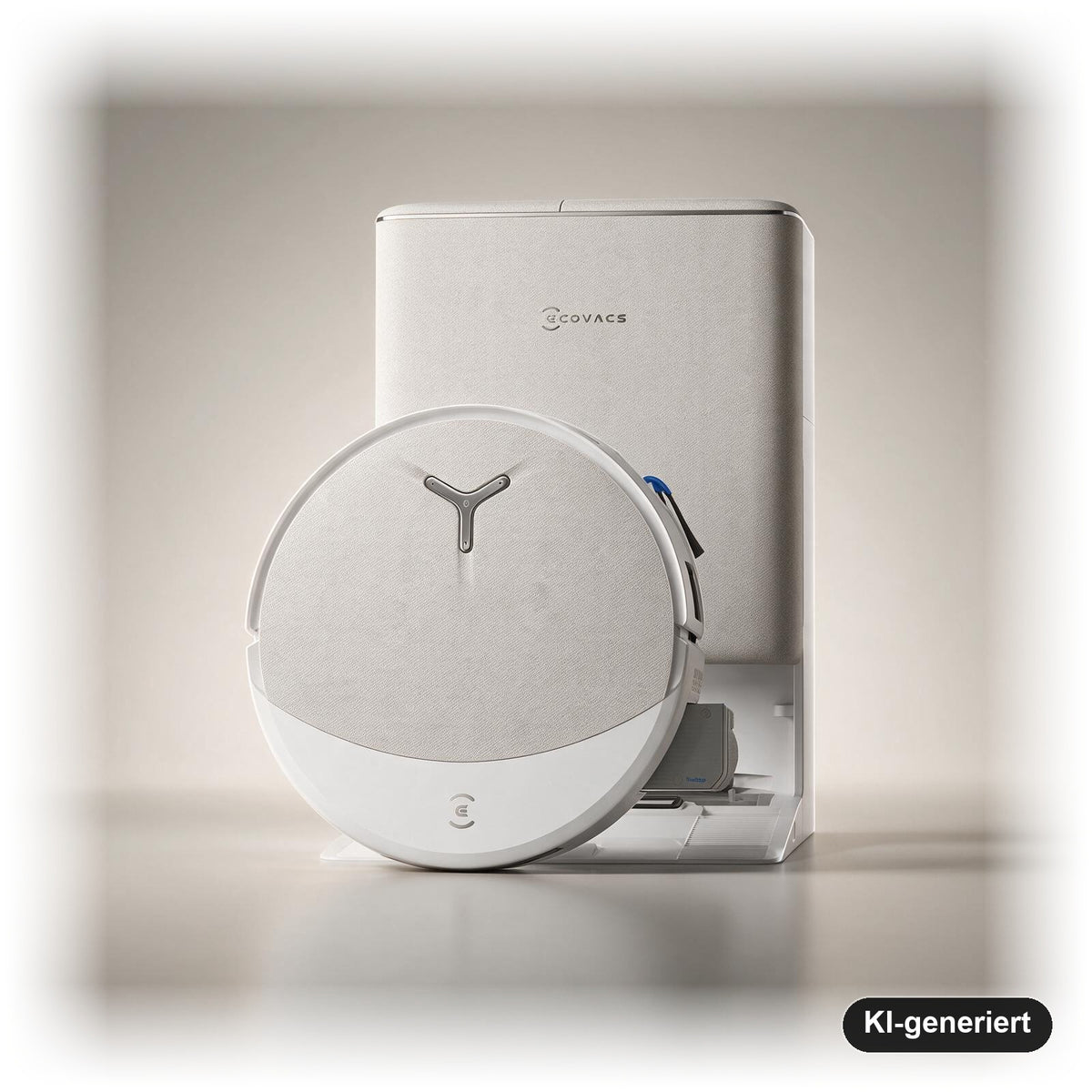 ECOVACS DEEBOT T90 PRO OMNI Saug- und Wischroboter mit OMNI-Station, 30.000 Pa, OZMO ROLLER 3.0, Weiß