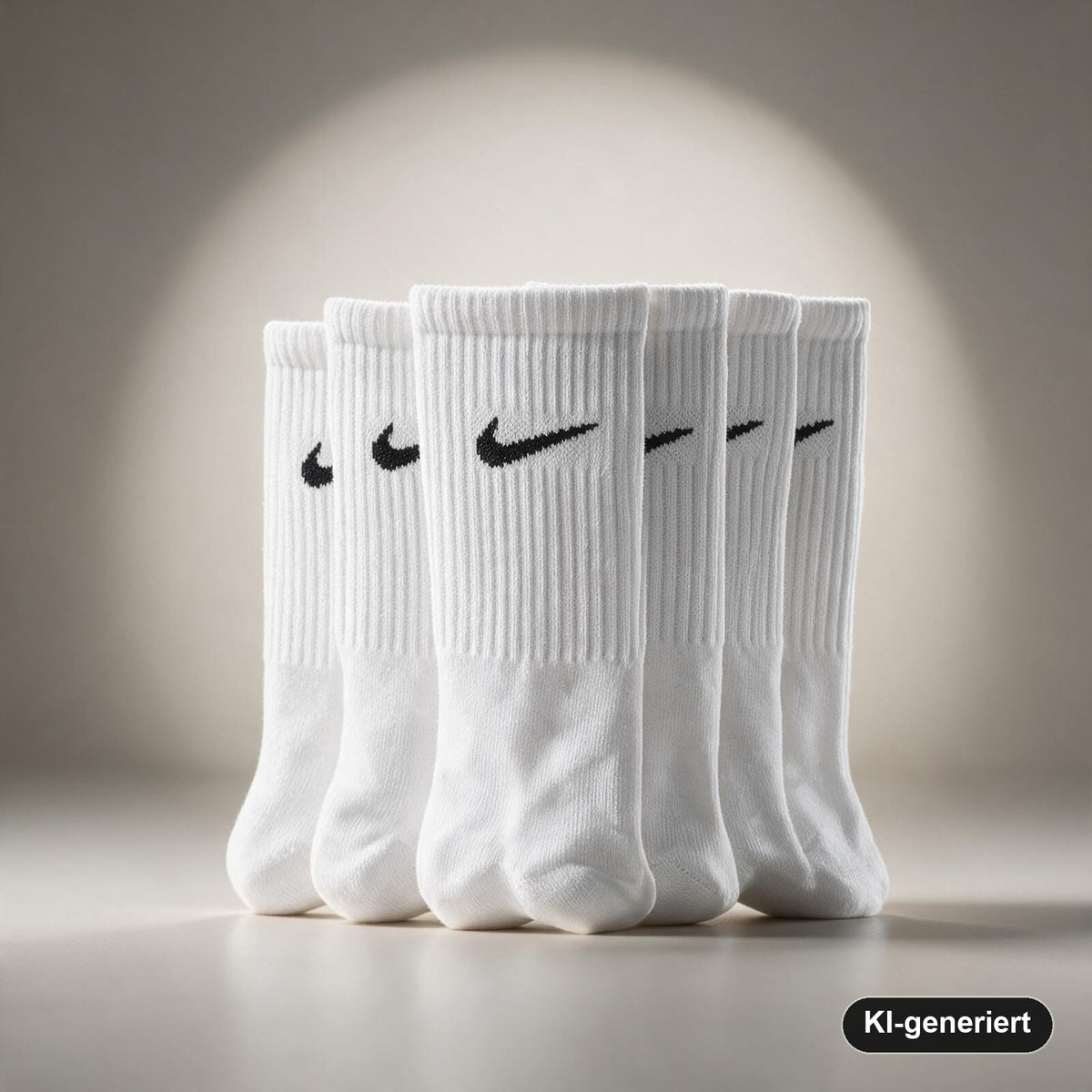 Nike Everyday Cushioned Crew Socken 6 Paar White/Black Größe L (42-46)