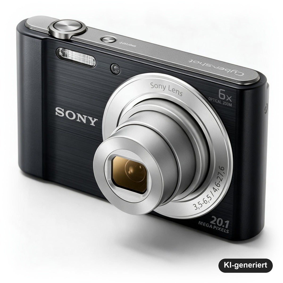 Sony Cyber-shot DSC-W810 Kompaktkamera 20,1 MP, 6-fach optischer Zoom, 720p HD-Video, Schwenkpanorama, Schwarz