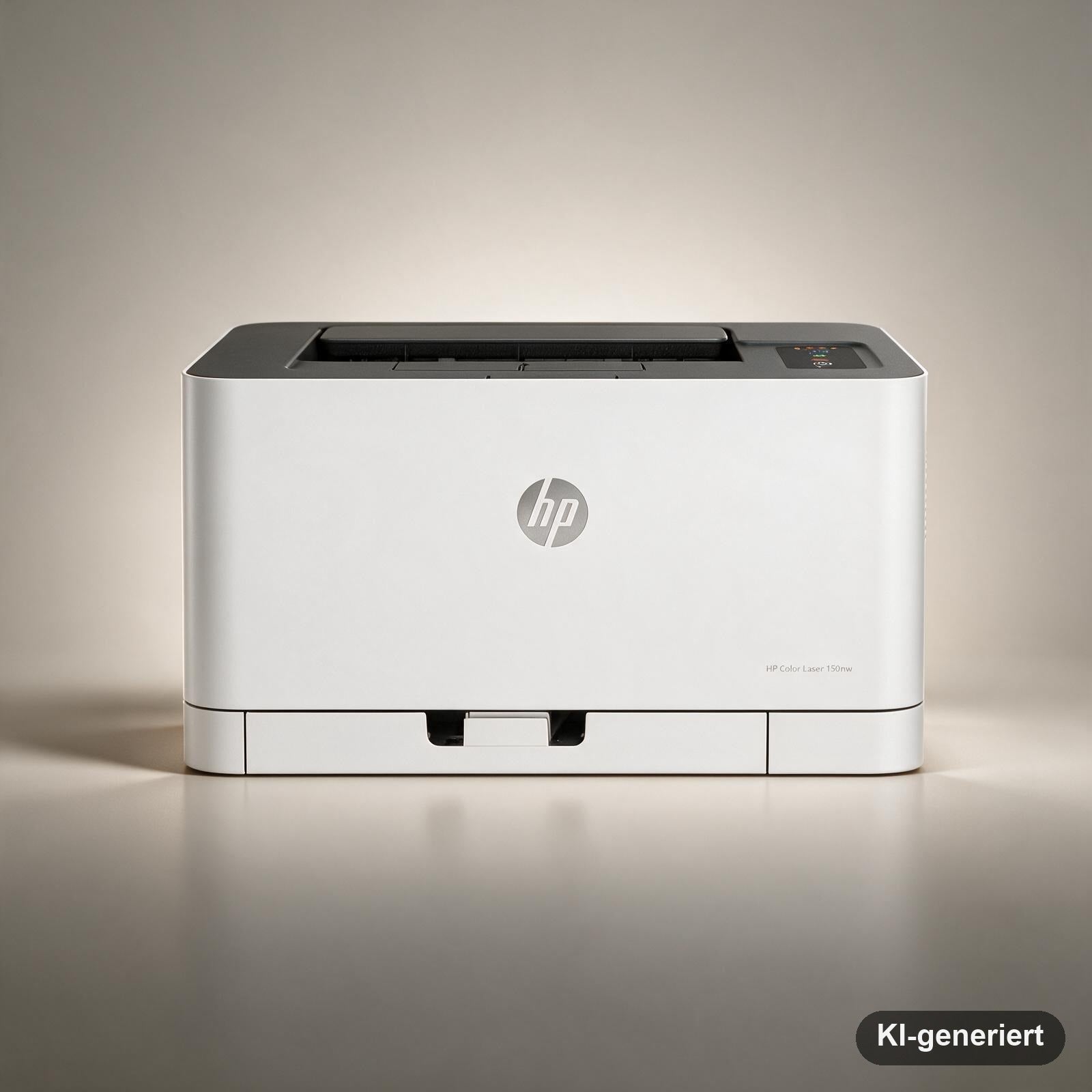 HP Color Laser 150nw Farb-Laserdrucker, WLAN, LAN, USB, weiß-grau, 1 Stück
