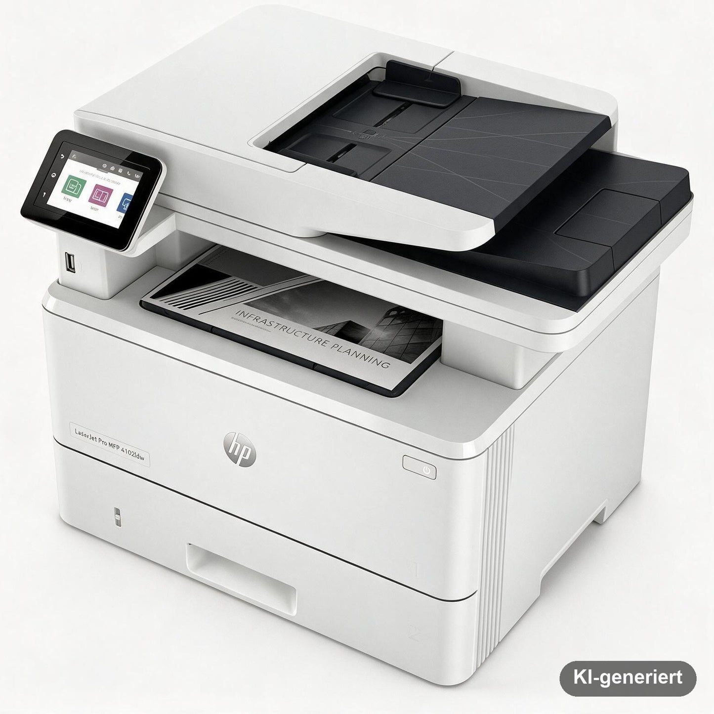 HP LaserJet Pro MFP 4102fdw Schwarzweiß-Multifunktions-Laserdrucker mit WLAN, Fax und Duplexdruck