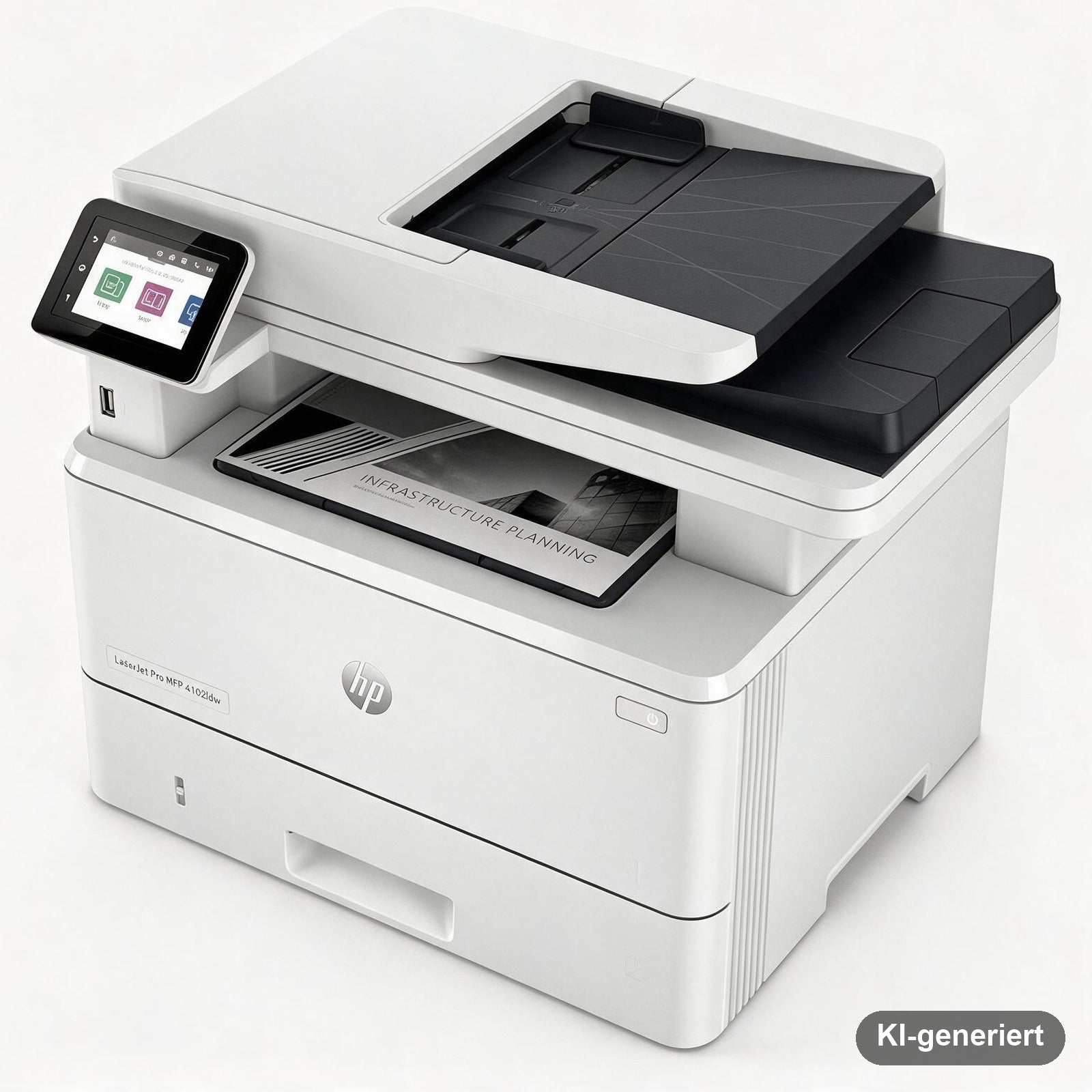 HP LaserJet Pro MFP 4102fdw Schwarzweiß-Multifunktions-Laserdrucker mit WLAN, Fax und Duplexdruck