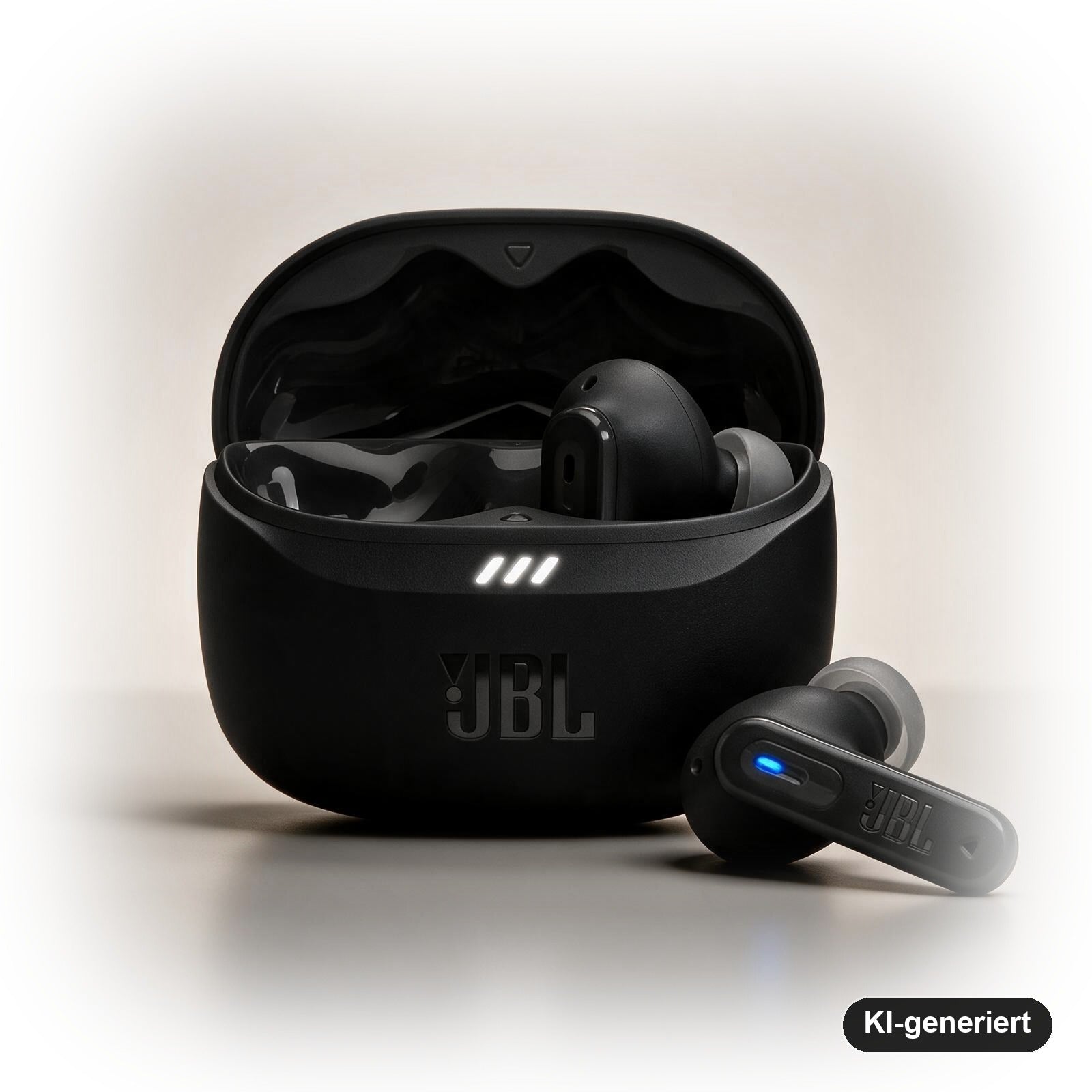 JBL Tune Beam 2 Kabellose Bluetooth In-Ear-Kopfhörer mit Noise-Cancelling und 48 Std. Wiedergabezeit, Schwarz