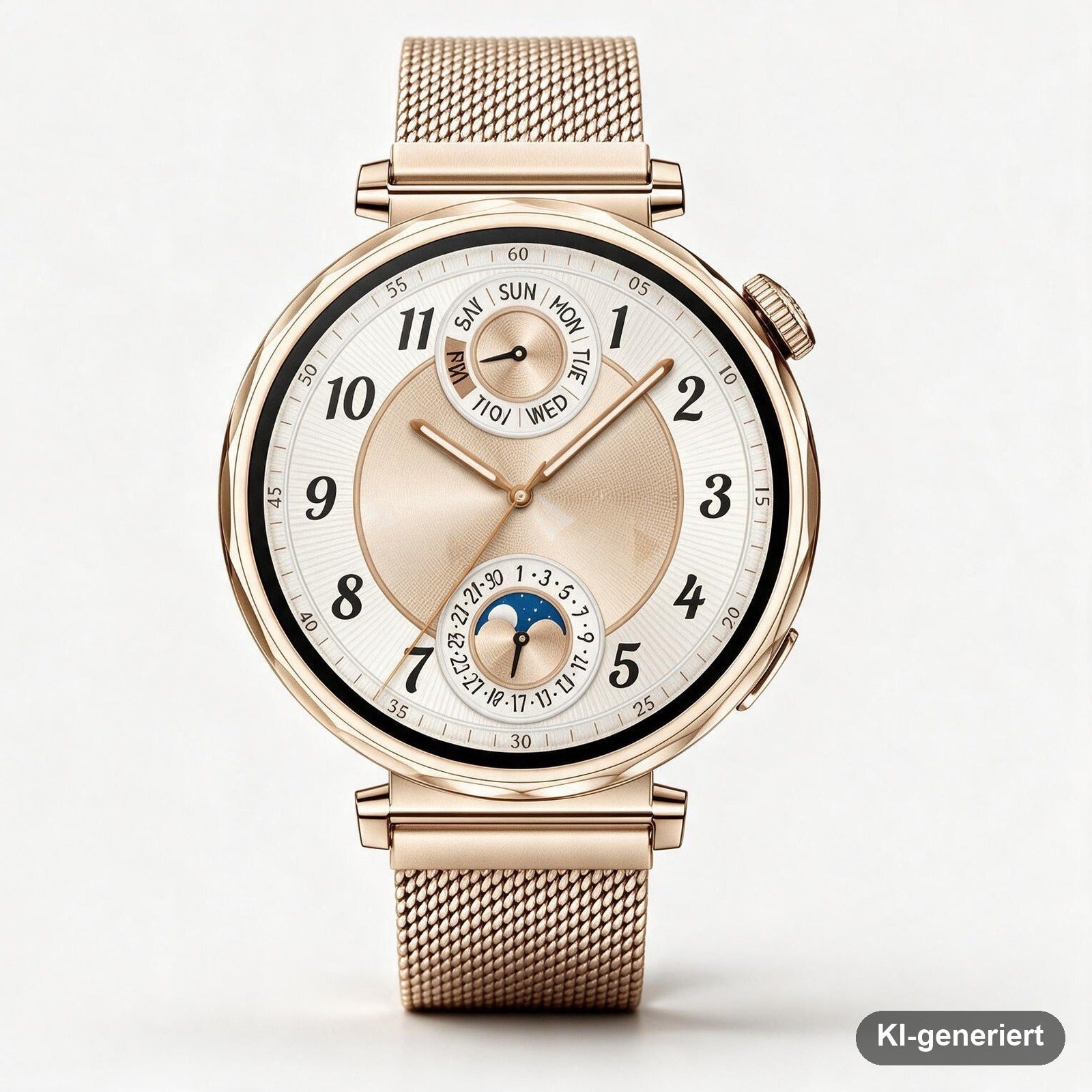 Huawei Watch GT 5 Smartwatch 41 mm Gold mit Milanaise-Armband, GPS und AMOLED-Display