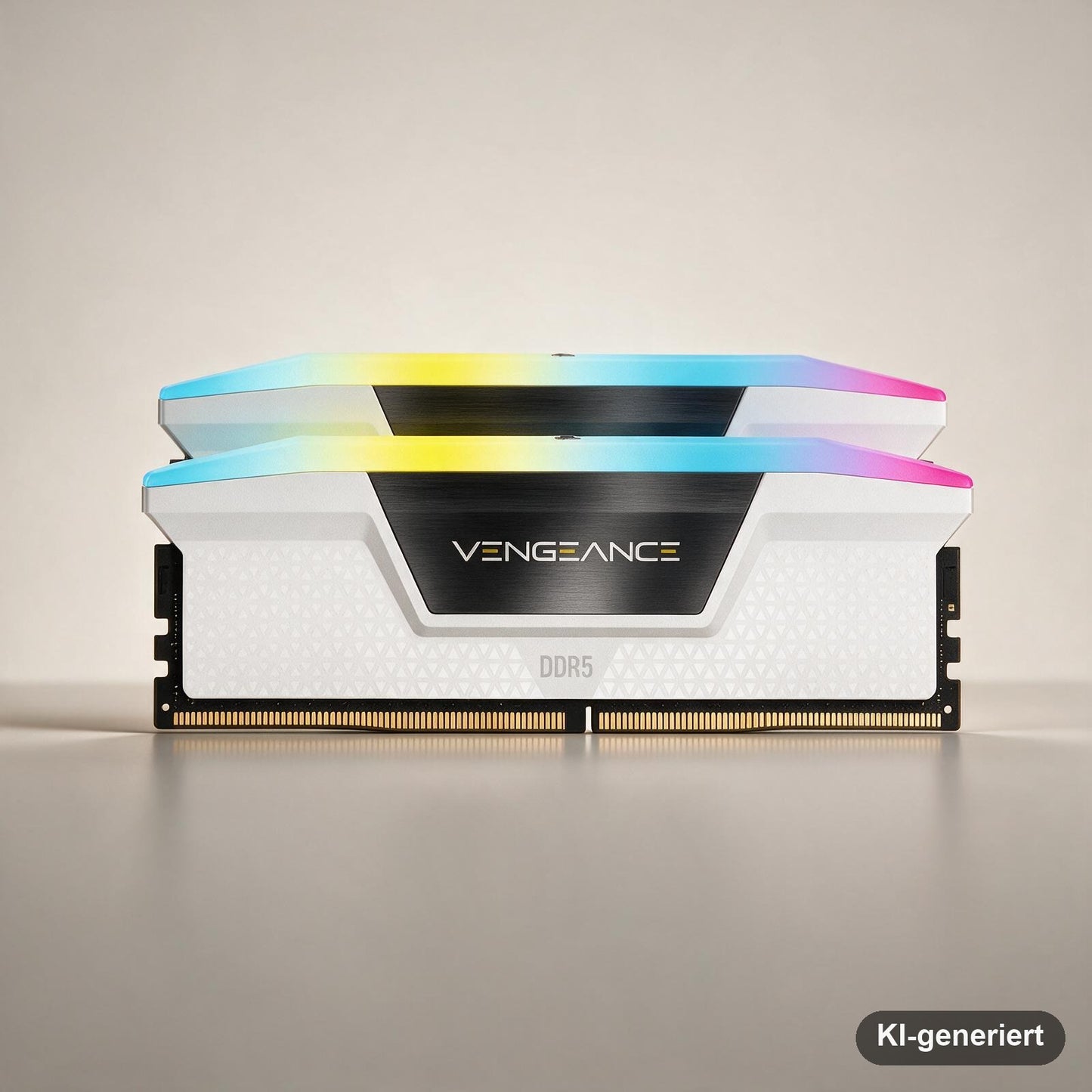 Corsair Vengeance RGB 64 GB (2x 32 GB) DDR5-6000 CL30 Arbeitsspeicher-Kit Intel XMP Weiß