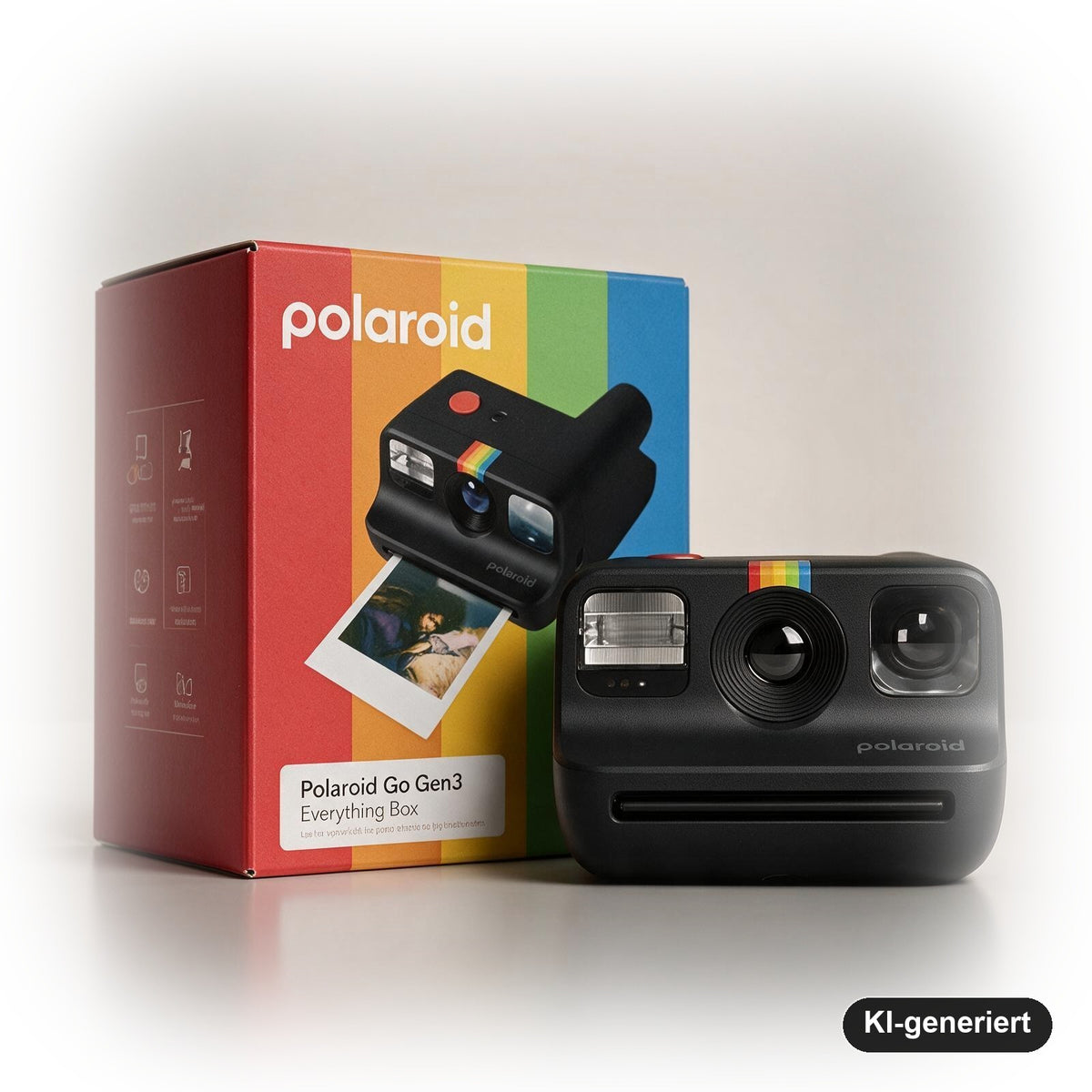 Polaroid Go Generation 2 Sofortbildkamera, Schwarz, für Polaroid Go Film