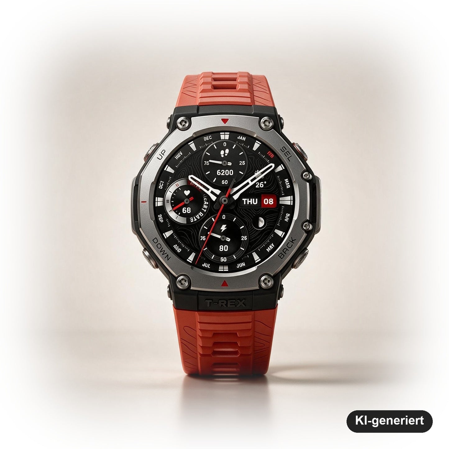 Amazfit T-Rex 3 Outdoor-Smartwatch 48 mm mit AMOLED-Display, Dualband-GPS, Offline-Karten und NFC
