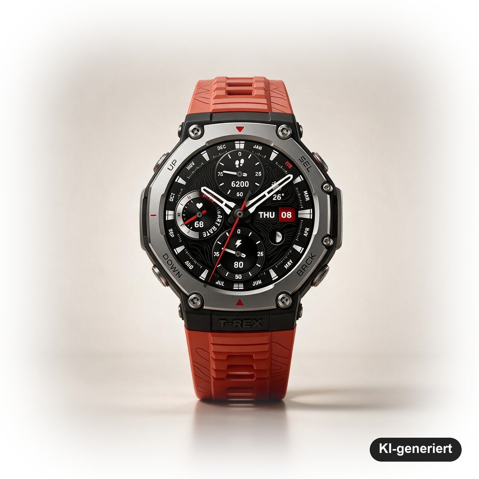 Amazfit T-Rex 3 Outdoor-Smartwatch 48 mm mit AMOLED-Display, Dualband-GPS, Offline-Karten und NFC