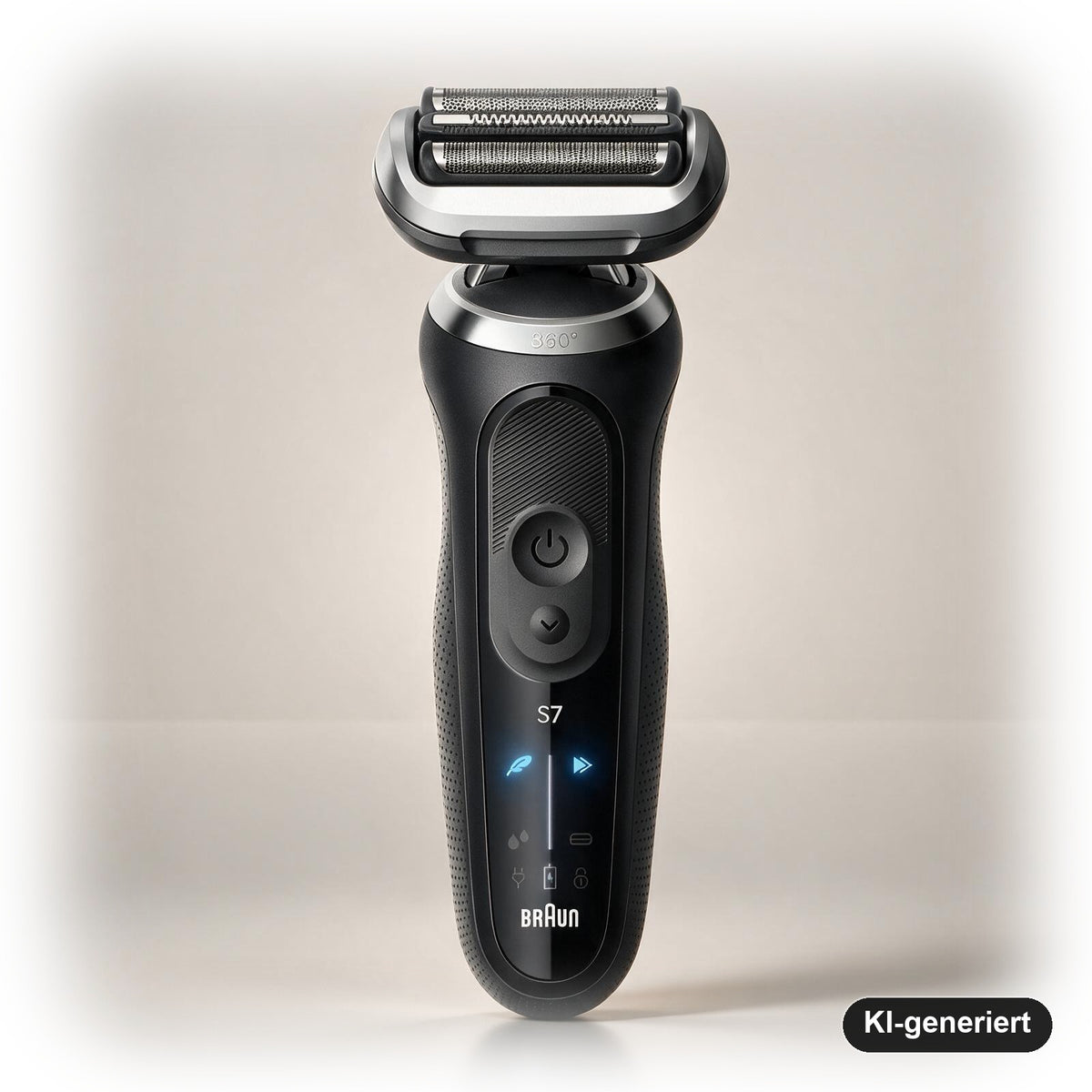 Braun Series 7 Elektrorasierer Herren mit Präzisionstrimmer-Aufsatz, Wet & Dry, 60 Min. Akku, Schwarz