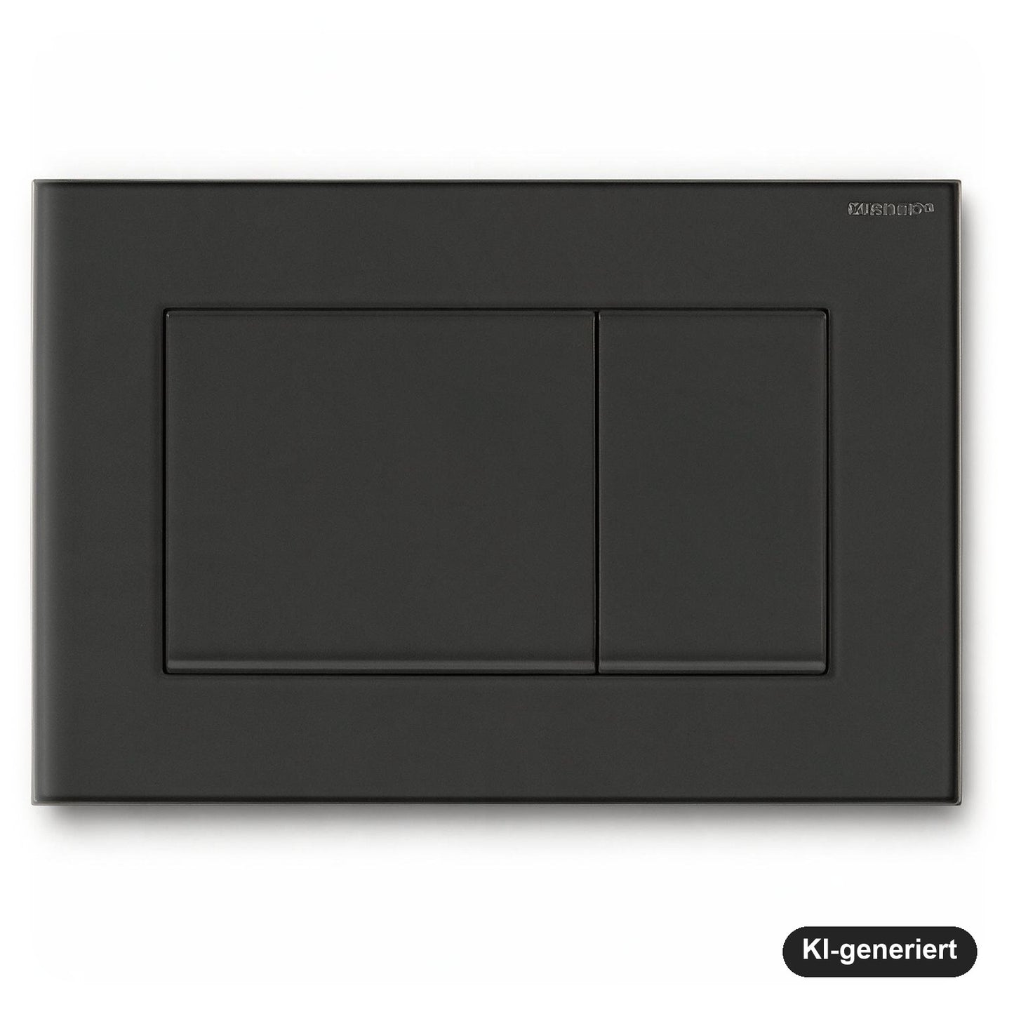 Geberit Sigma30 Betätigungsplatte für 2-Mengen-Spülung, schwarz matt, Easy-to-Clean