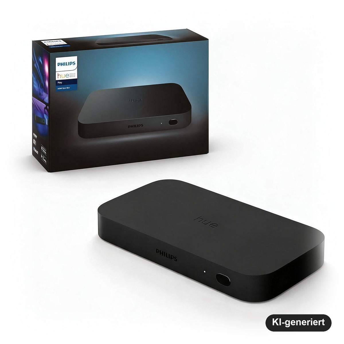 Philips Hue Play HDMI Sync Box – Lichtsynchronisation für TV, Gaming und Heimkino, 4 HDMI-Eingänge, Dolby Vision, HDR10+