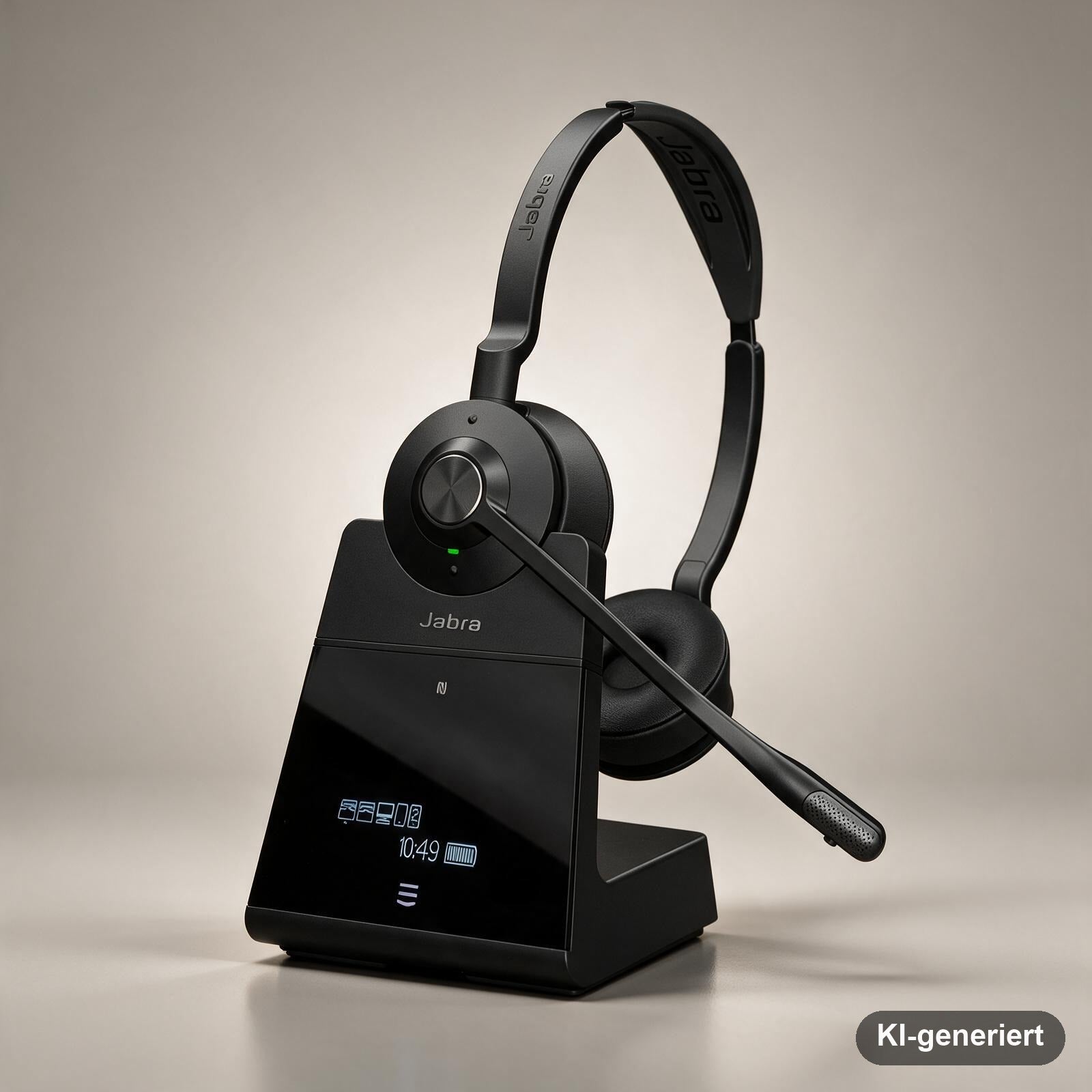 Jabra Engage 75 SE Stereo DECT-Headset mit Basisstation, schnurlos, Bluetooth, Schwarz
