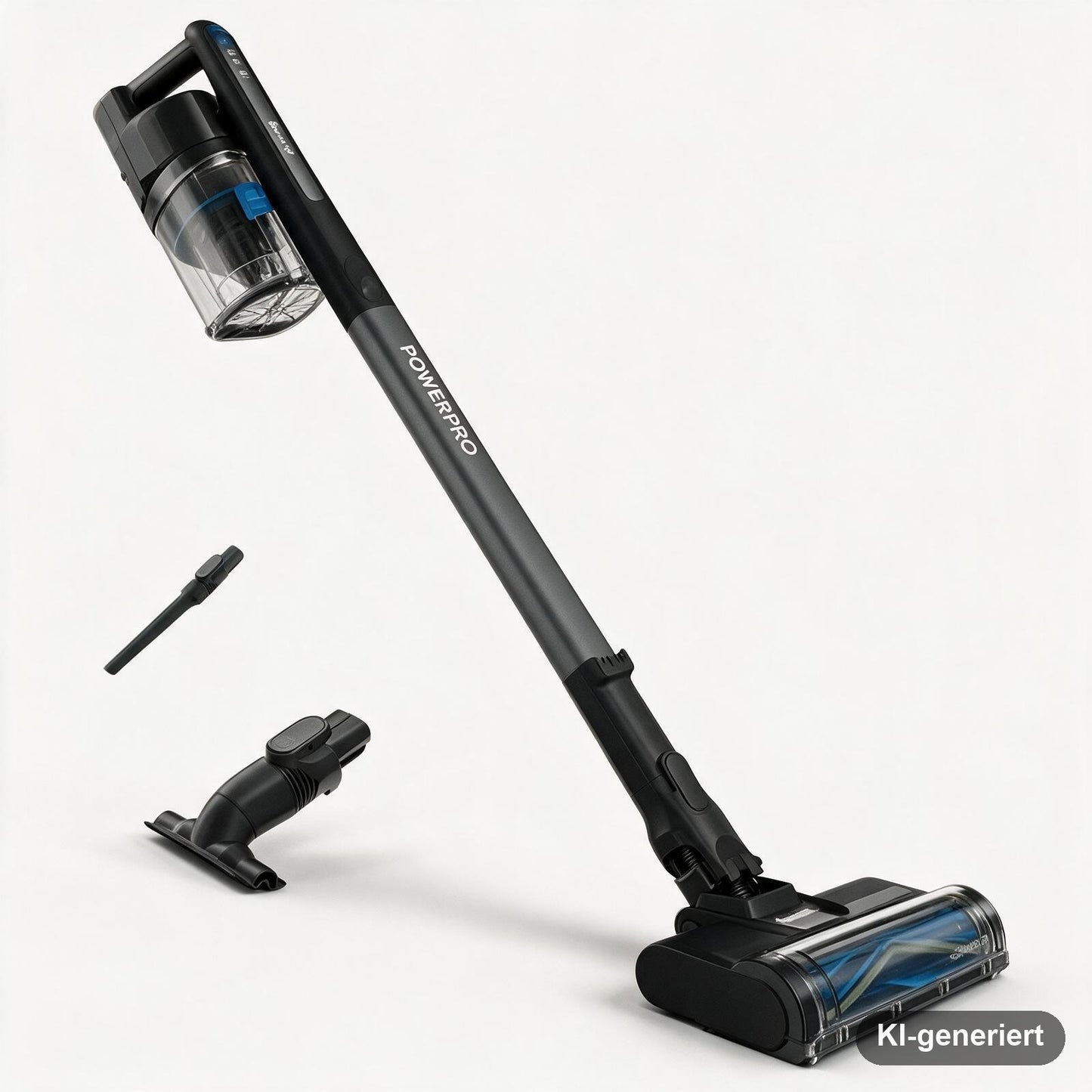 Shark PowerPro Akku-Staubsauger, kabellos und beutellos, bis 50 Min. Laufzeit, mit LED-Licht und Knickgelenk-Rohr