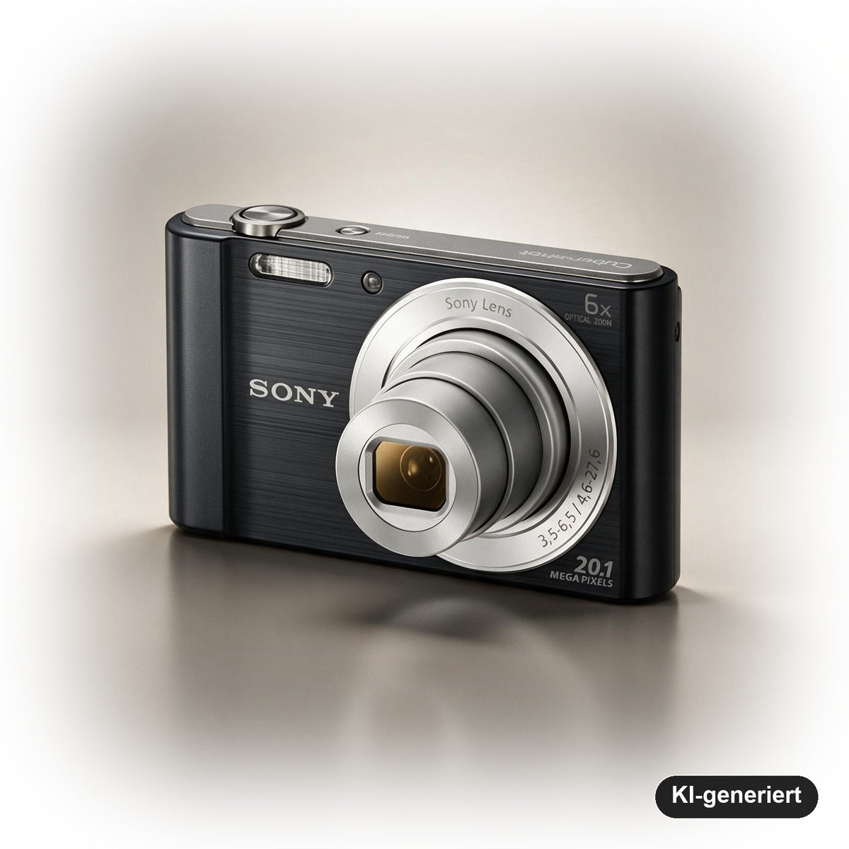 Sony Cyber-shot DSC-W810 Kompaktkamera 20,1 MP, 6-fach optischer Zoom, 720p HD-Video, Schwenkpanorama, Schwarz