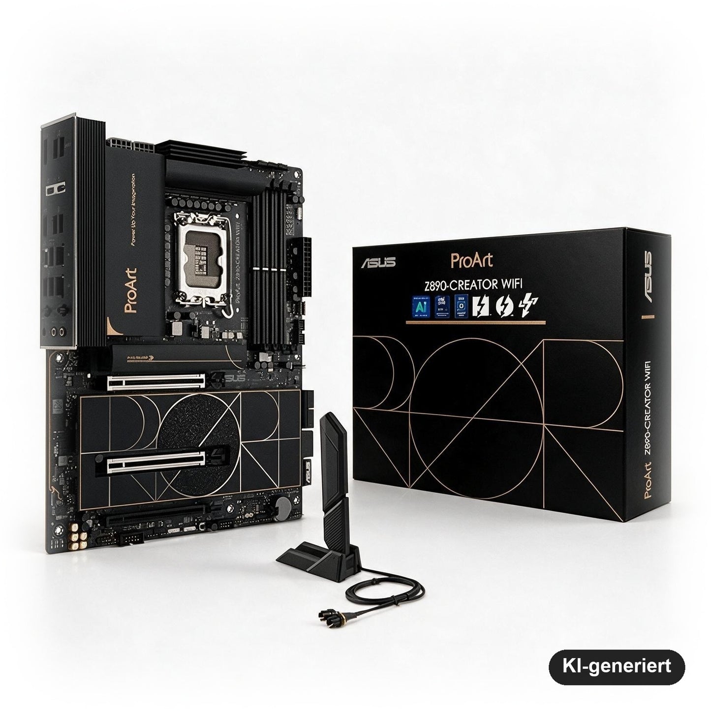 ASUS ProArt Z890-CREATOR WiFi ATX Mainboard, LGA1851, DDR5, PCIe 5.0, Thunderbolt 5, WiFi 7