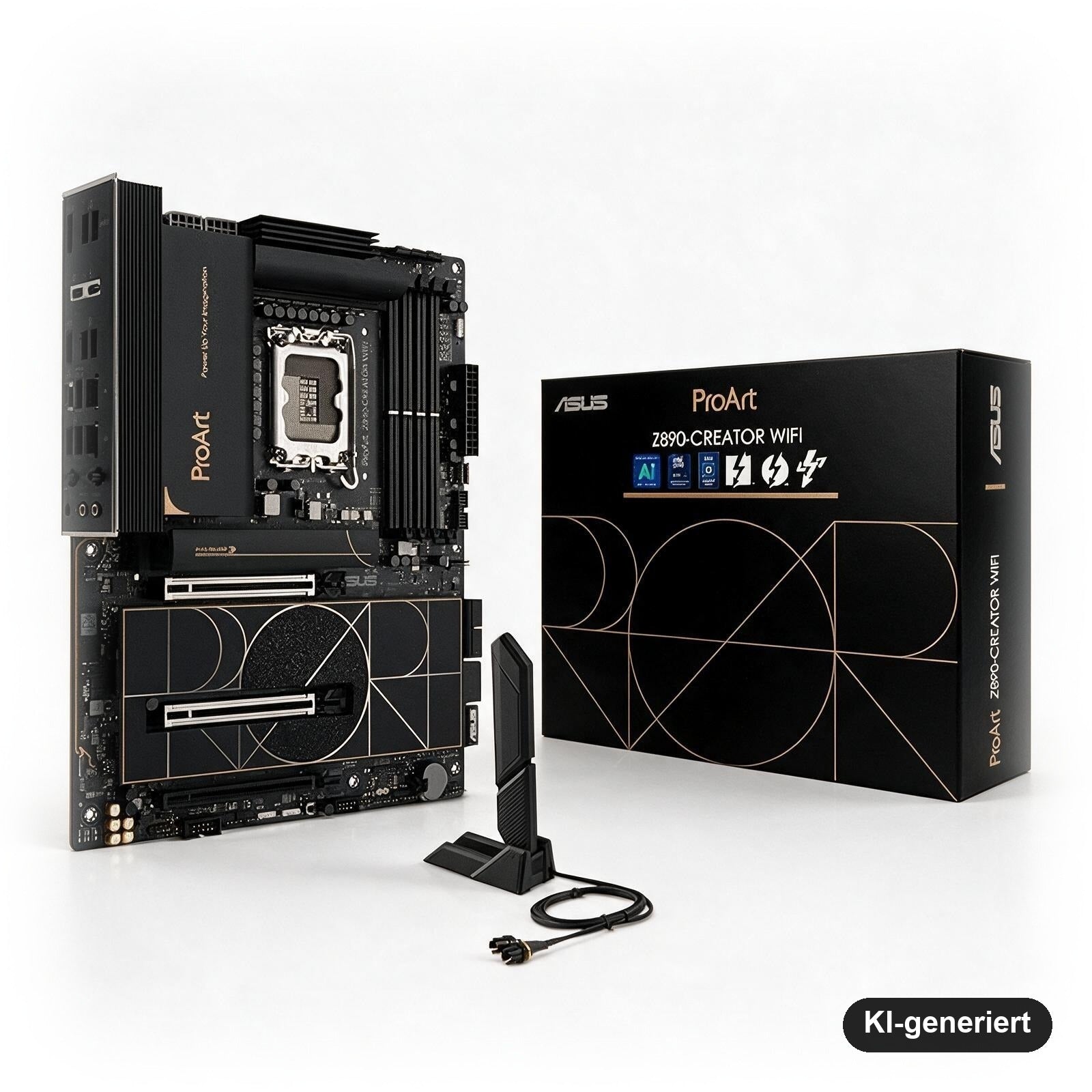 ASUS ProArt Z890-CREATOR WiFi ATX Mainboard, LGA1851, DDR5, PCIe 5.0, Thunderbolt 5, WiFi 7