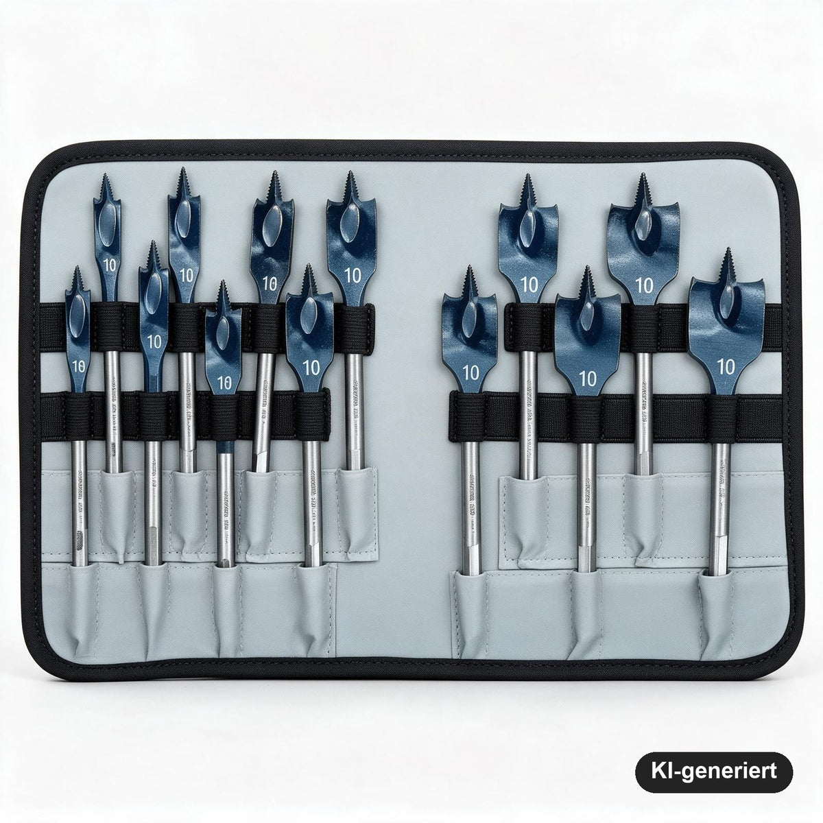 Bosch Professional Self Cut Speed Flachfräsbohrer-Set 13-teilig, 10–32 mm, 1/4"-Sechskantschaft, in Rolltasche