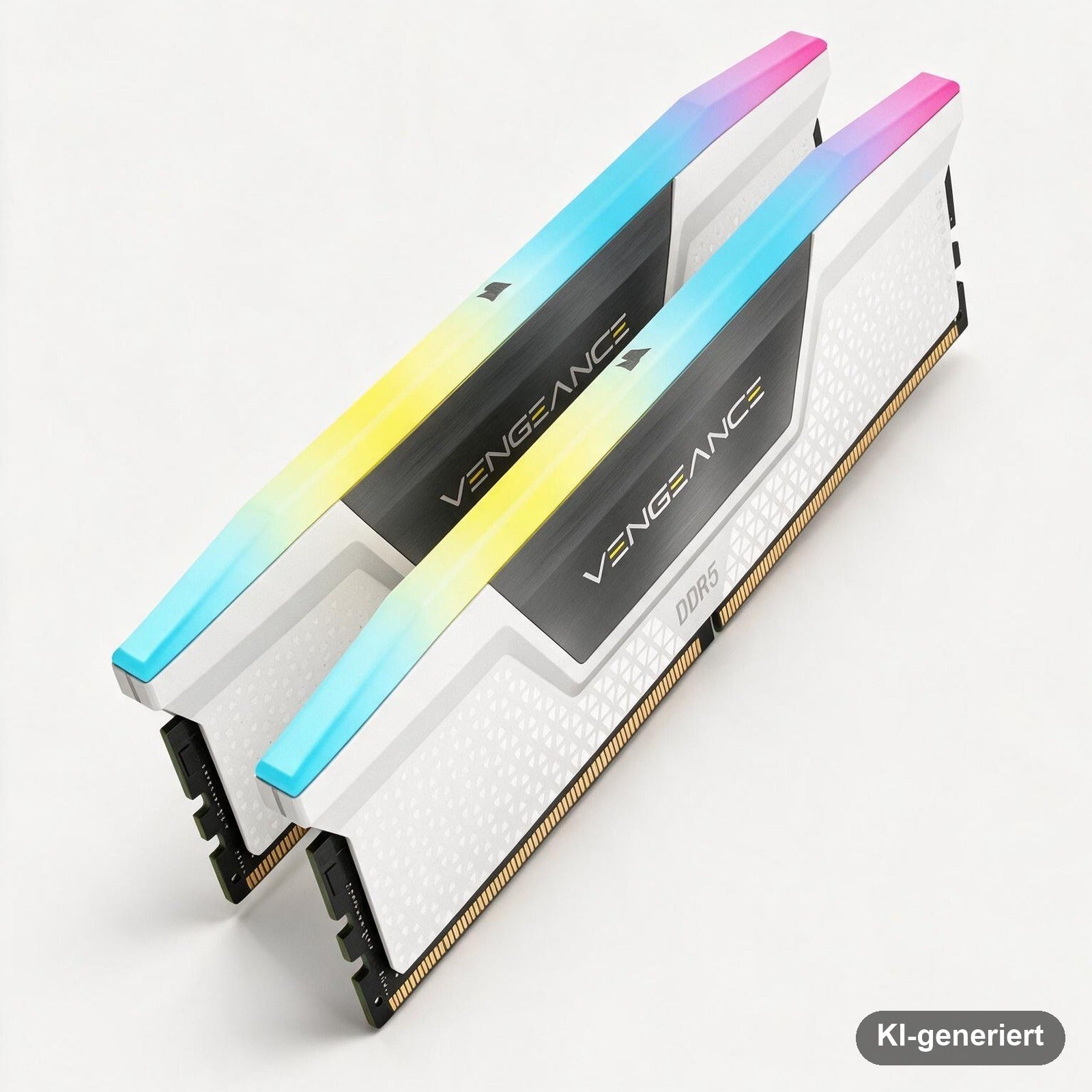 Corsair Vengeance RGB 64 GB (2x 32 GB) DDR5-6000 CL30 Arbeitsspeicher-Kit Intel XMP Weiß