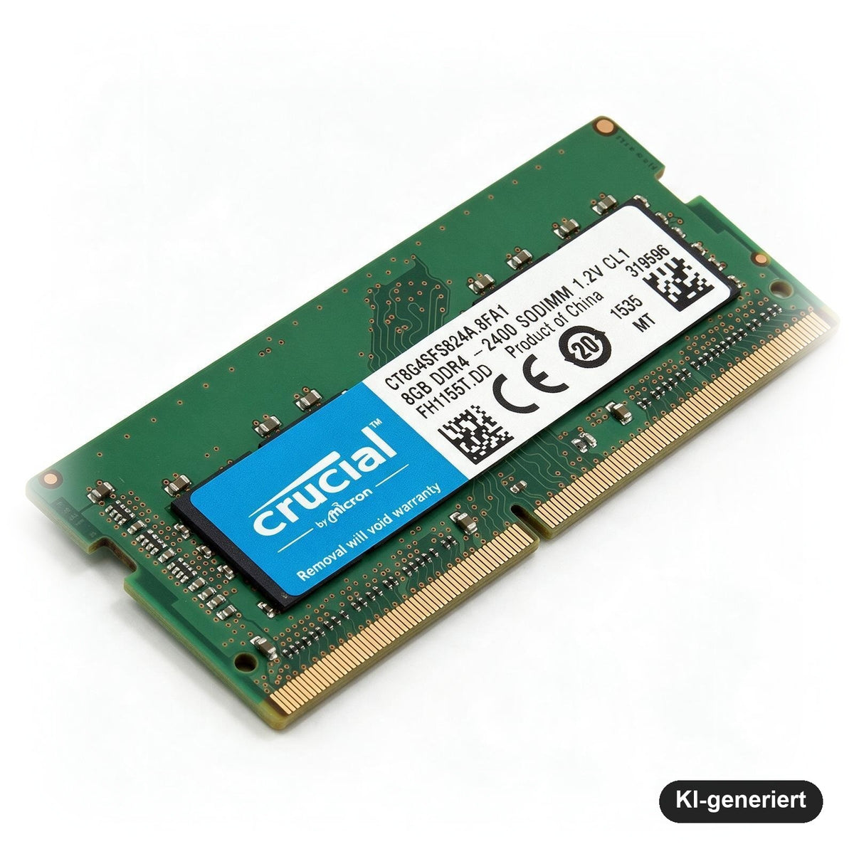 Crucial 8 GB DDR4 RAM 2400 MHz SODIMM – Notebook-Arbeitsspeicher PC4-19200, CL17, 1,2 V, 260-Pin