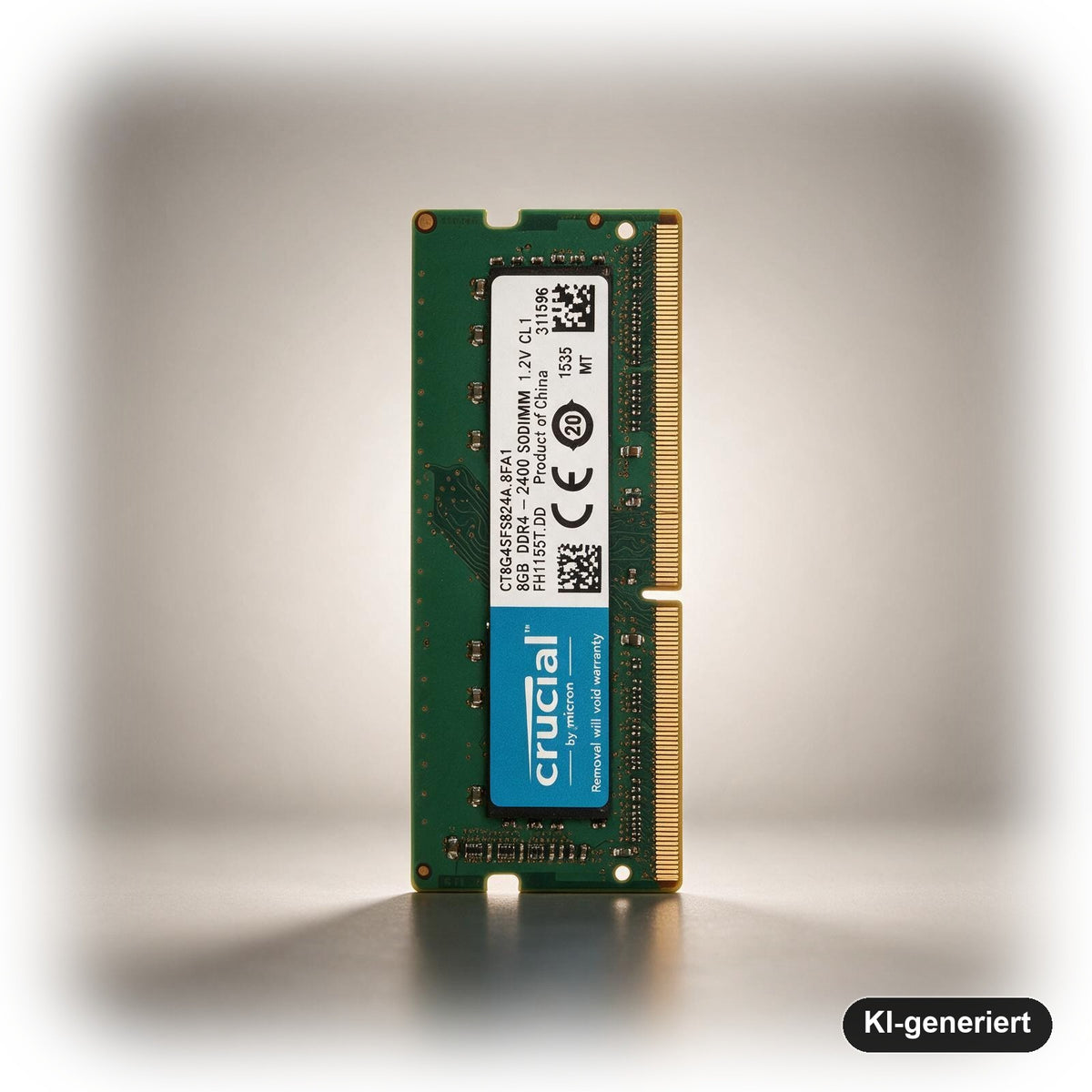 Crucial 8 GB DDR4 RAM 2400 MHz SODIMM – Notebook-Arbeitsspeicher PC4-19200, CL17, 1,2 V, 260-Pin