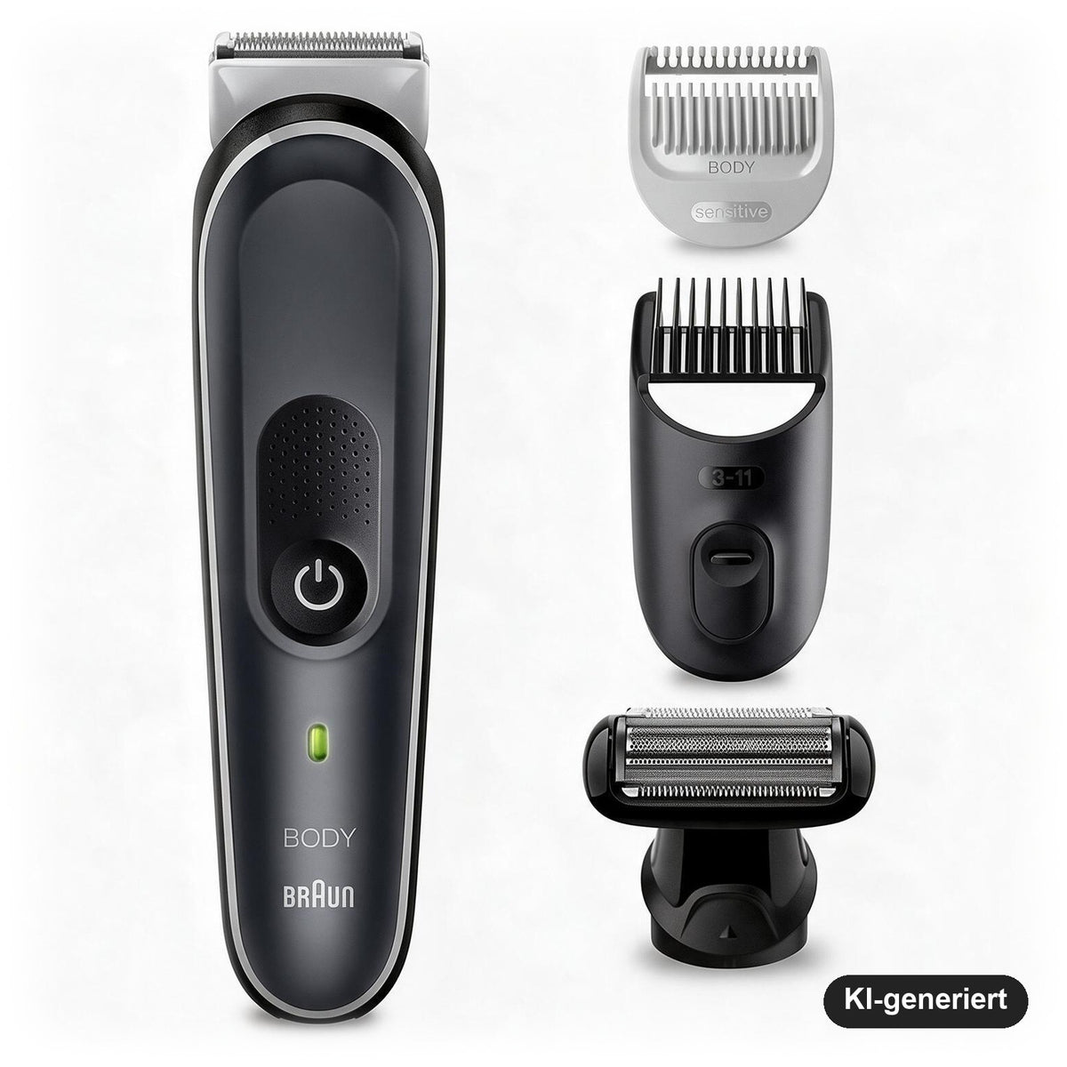 Braun Bodygroomer Series 5 Körperrasierer für Herren mit Zubehör, kabellos, wasserdicht