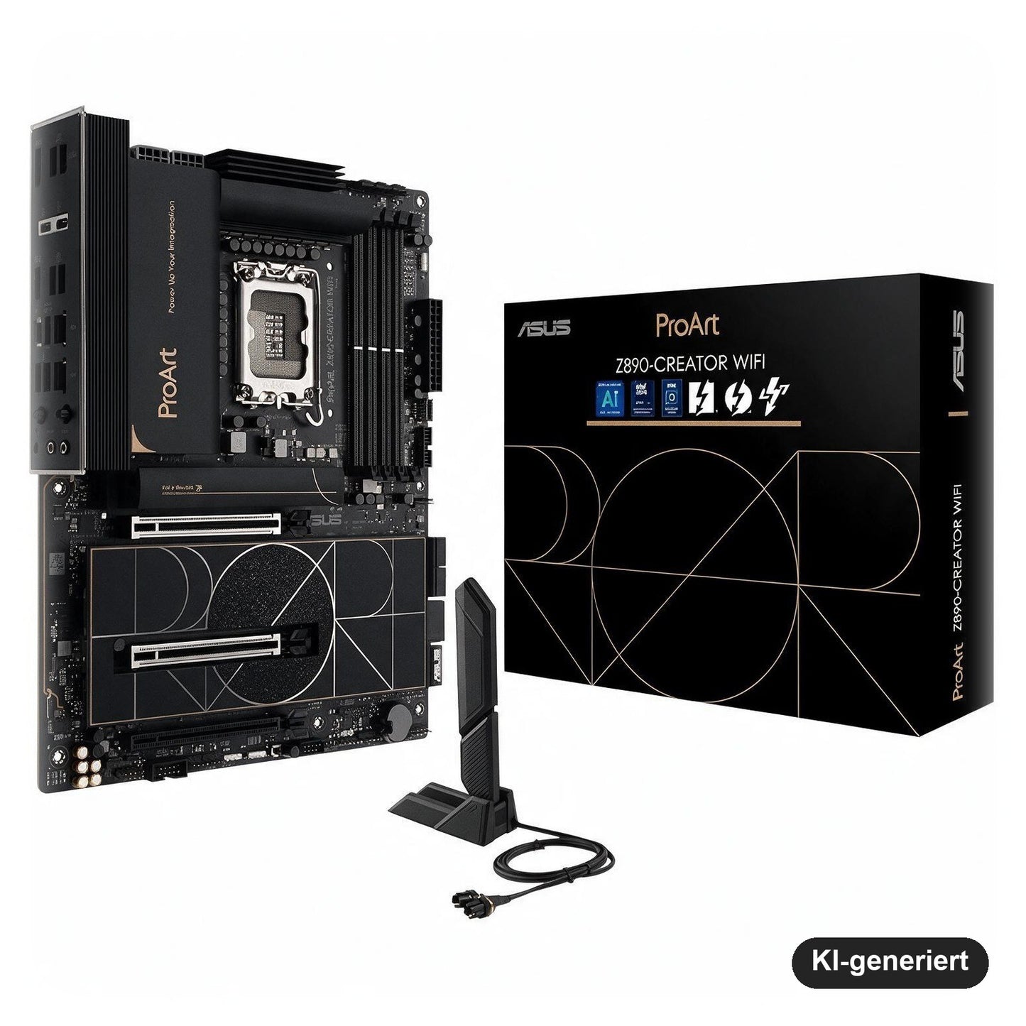 ASUS ProArt Z890-CREATOR WiFi ATX Mainboard, LGA1851, DDR5, PCIe 5.0, Thunderbolt 5, WiFi 7
