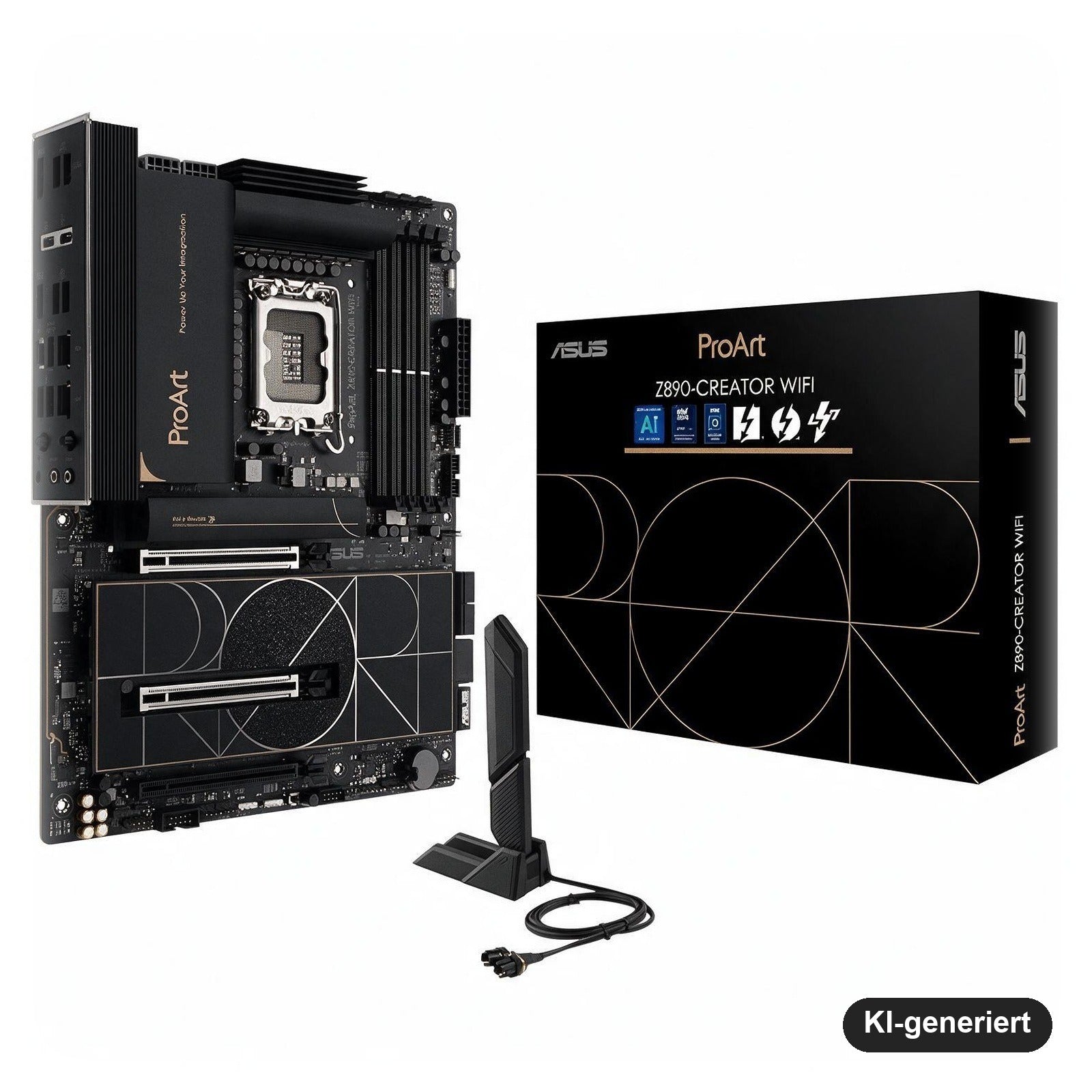 ASUS ProArt Z890-CREATOR WiFi ATX Mainboard, LGA1851, DDR5, PCIe 5.0, Thunderbolt 5, WiFi 7
