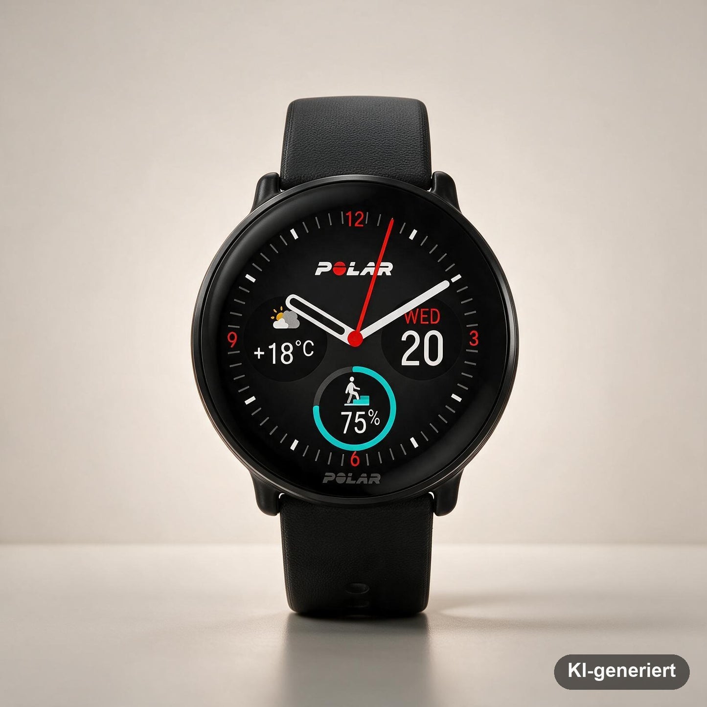 Polar Ignite 3 GPS-Fitnessuhr mit AMOLED-Display, Schwarz, Größe S–L