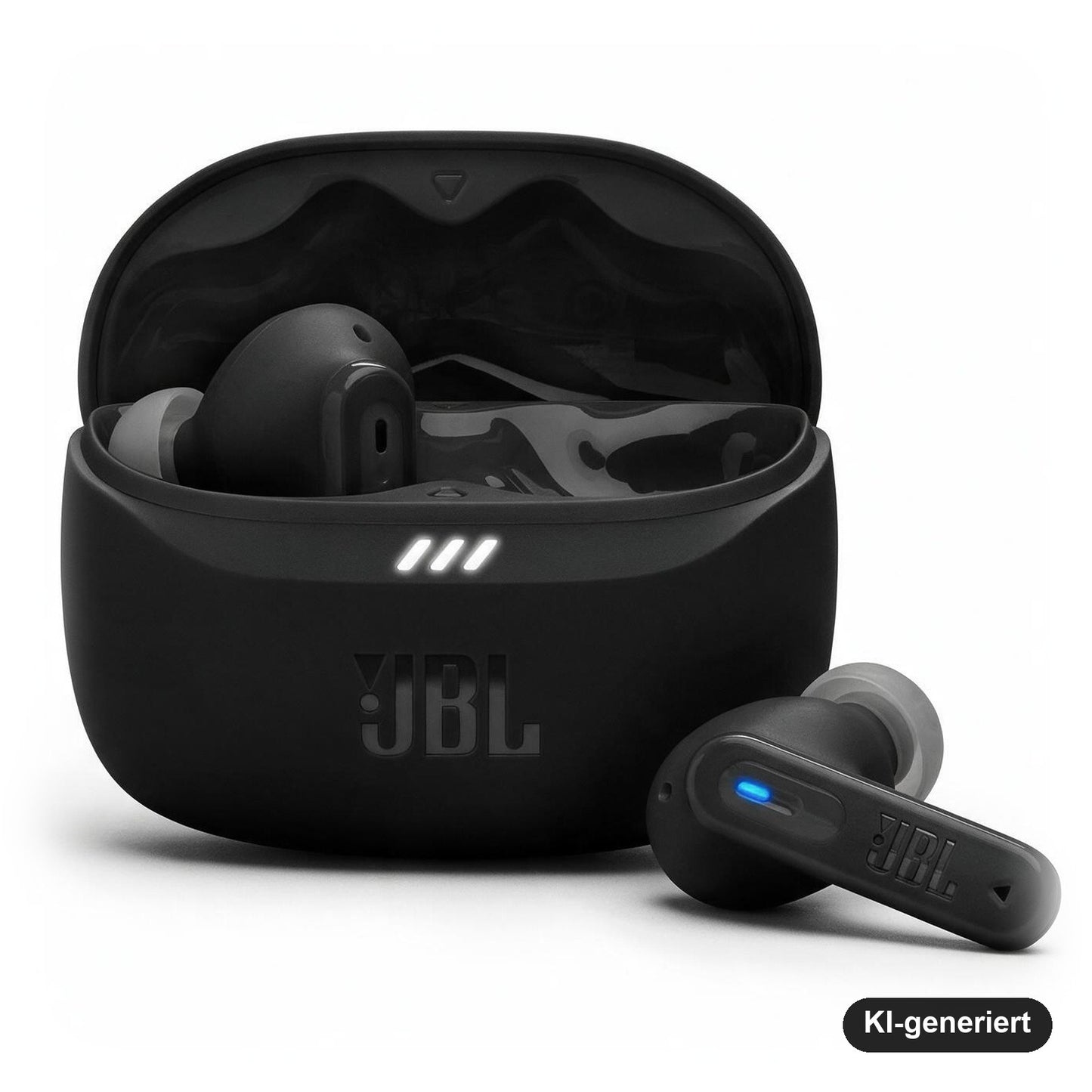 JBL Tune Beam 2 Kabellose Bluetooth In-Ear-Kopfhörer mit Noise-Cancelling und 48 Std. Wiedergabezeit, Schwarz