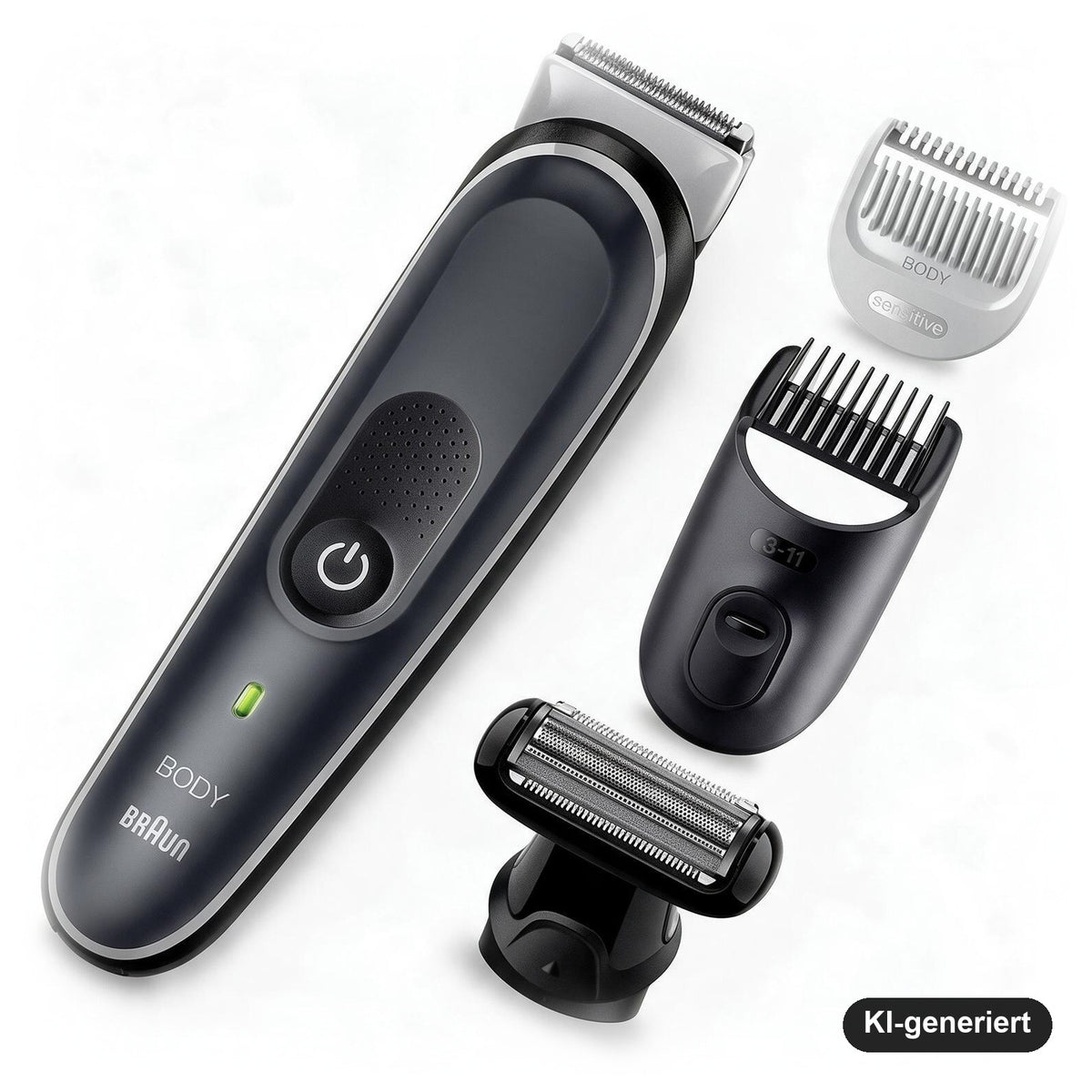 Braun Bodygroomer Series 5 Körperrasierer für Herren mit Zubehör, kabellos, wasserdicht