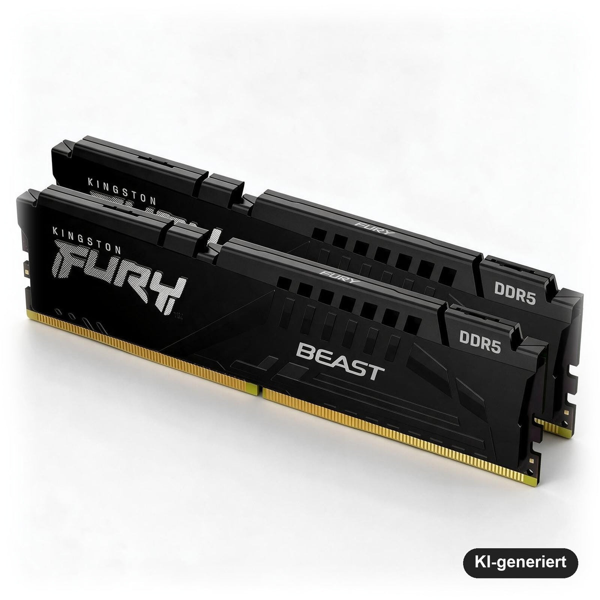 Kingston FURY Beast Schwarz DDR5 32 GB (2x 16 GB) 6000 MT/s CL30 DIMM Arbeitsspeicher Kit, AMD EXPO & Intel XMP (Bulk)