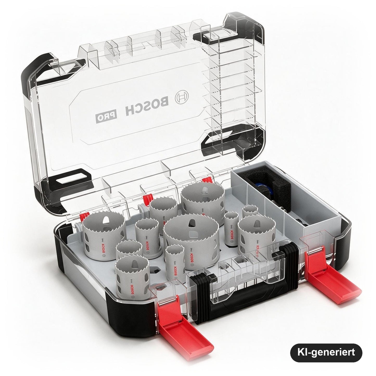 Bosch PRO Multi Material PC Plus Lochsägen-Set, 14-tlg., Ø 20-76 mm, für Weichholz und Trockenbau, im Koffer