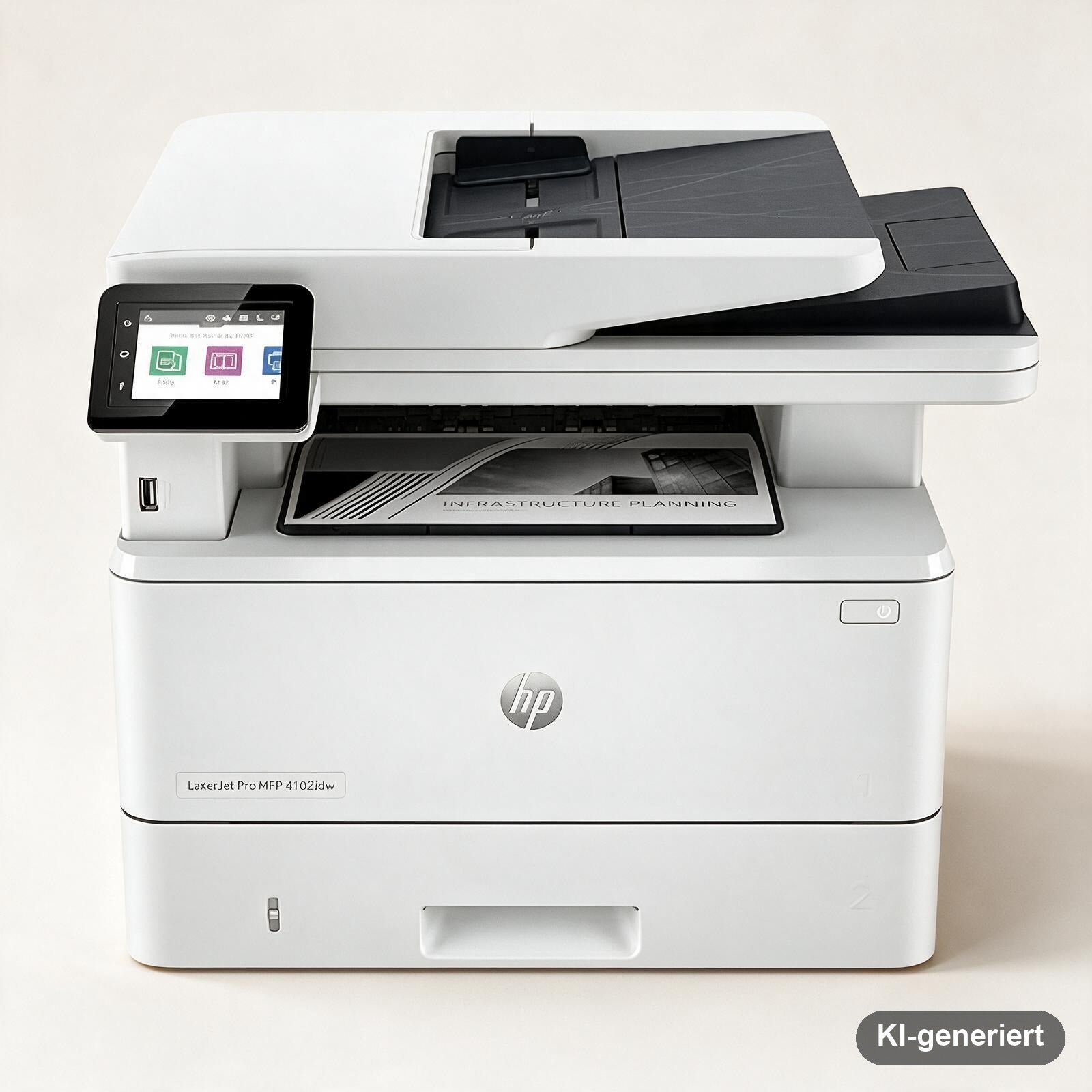 HP LaserJet Pro MFP 4102fdw Schwarzweiß-Multifunktions-Laserdrucker mit WLAN, Fax und Duplexdruck