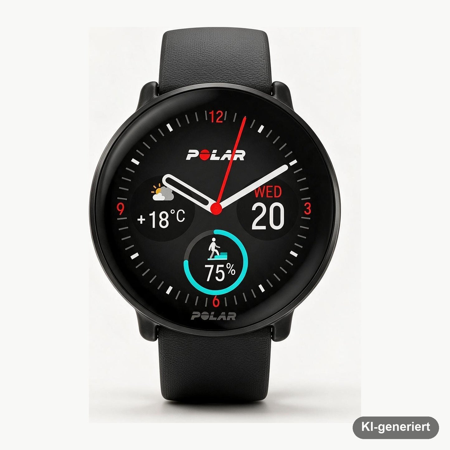 Polar Ignite 3 GPS-Fitnessuhr mit AMOLED-Display, Schwarz, Größe S–L