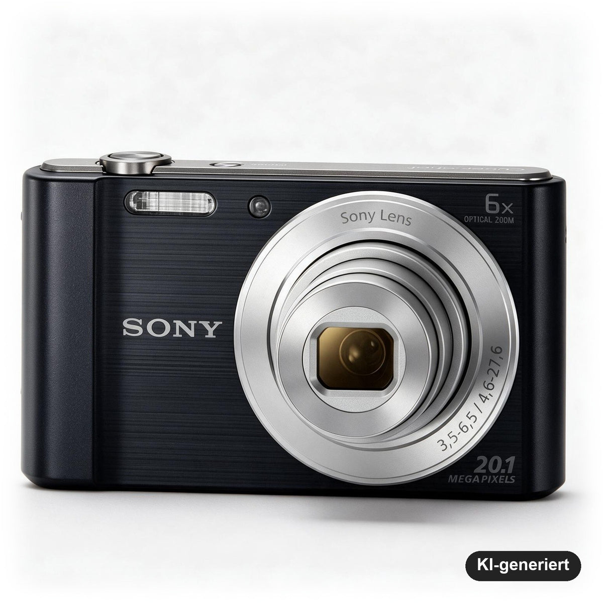 Sony Cyber-shot DSC-W810 Kompaktkamera 20,1 MP, 6-fach optischer Zoom, 720p HD-Video, Schwenkpanorama, Schwarz
